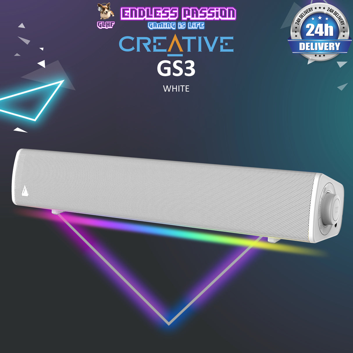 Creative Sound Blaster GS3 Compact RGB Gaming Soundbar