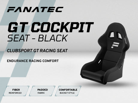 Fanatec ClubSport GT Seat - Black - CRD-9010003-WW