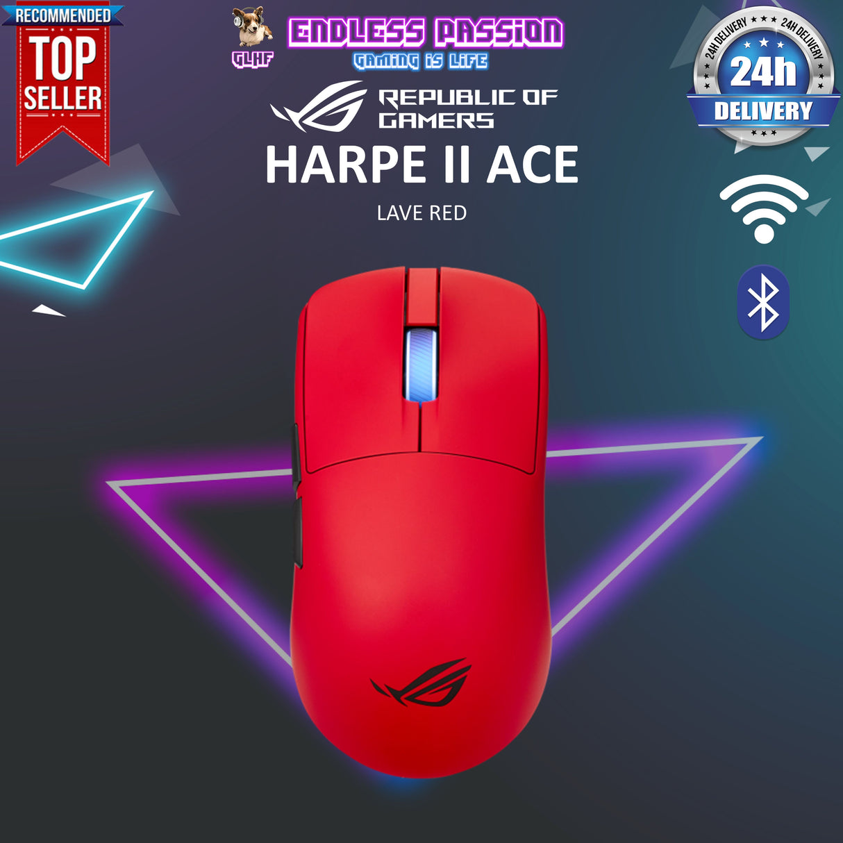 ASUS ROG Harpe II Ace Wireless Gaming Mouse