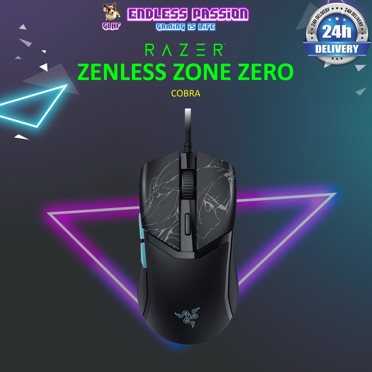 Razer Cobra Zenless Zone Zero Edition - Wired Gaming Mouse