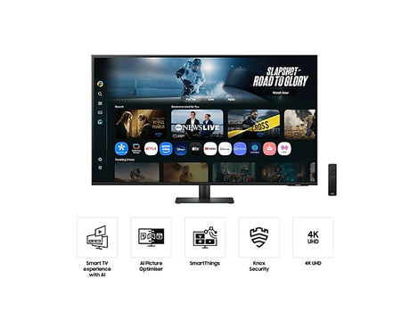 Samsung Smart M7 M70F 43" 4K VA Display Monitor - LS43FM702UEXXS