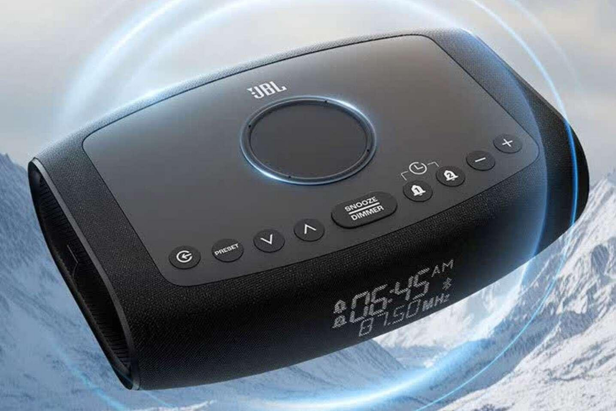 JBL Rise - Bluetooth Alarm Clock Speaker With Wireless Charging