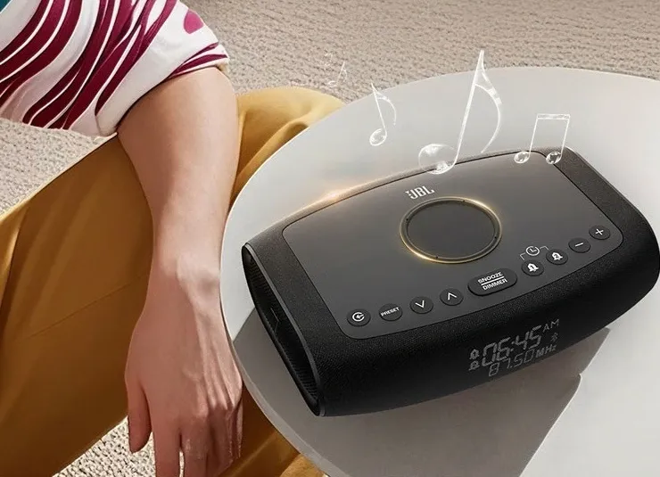 JBL Rise - Bluetooth Alarm Clock Speaker With Wireless Charging