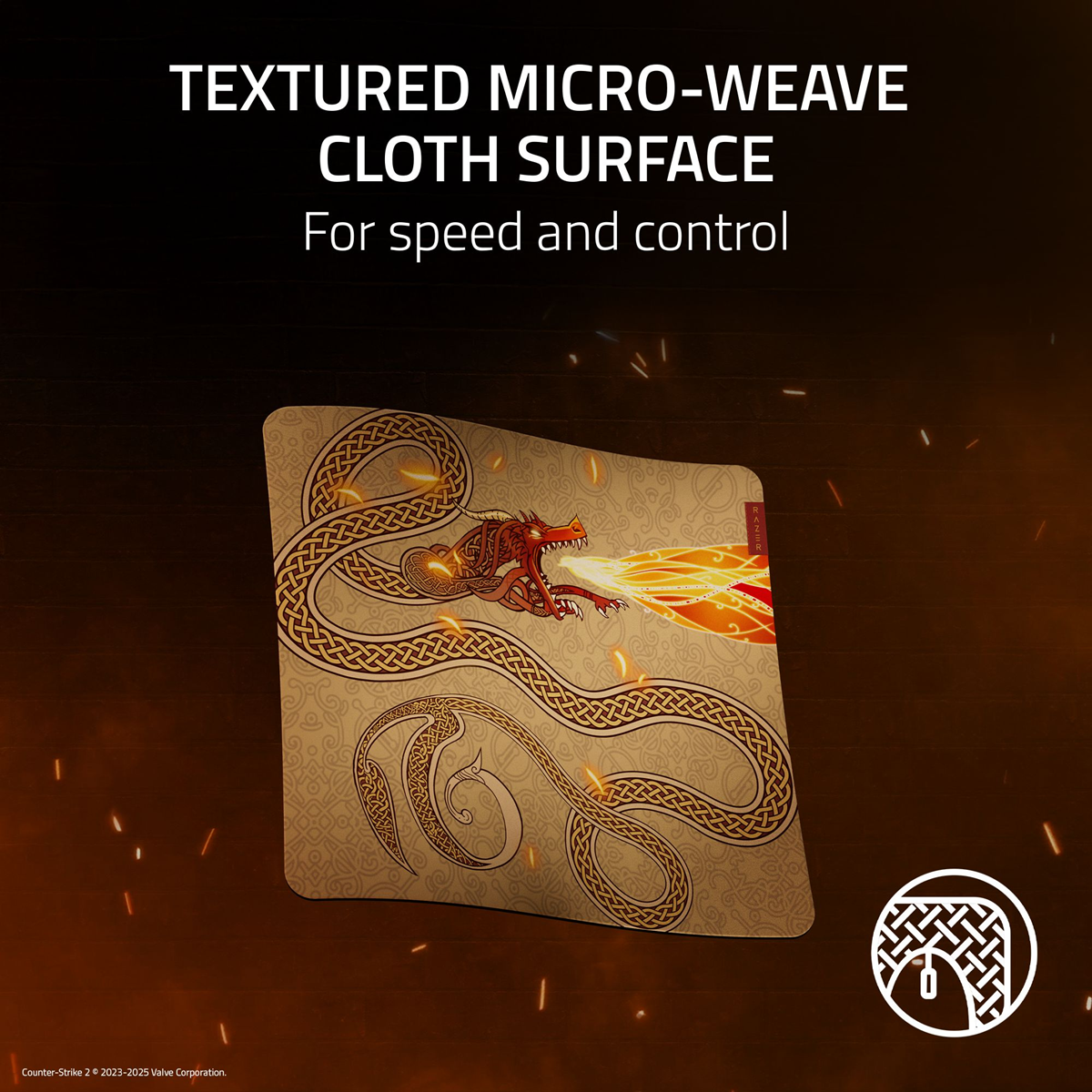 Razer Gigantus V2 - Soft Gaming Mouse Mat - Large - Counter-Strike 2 Edition - FRML Packaging