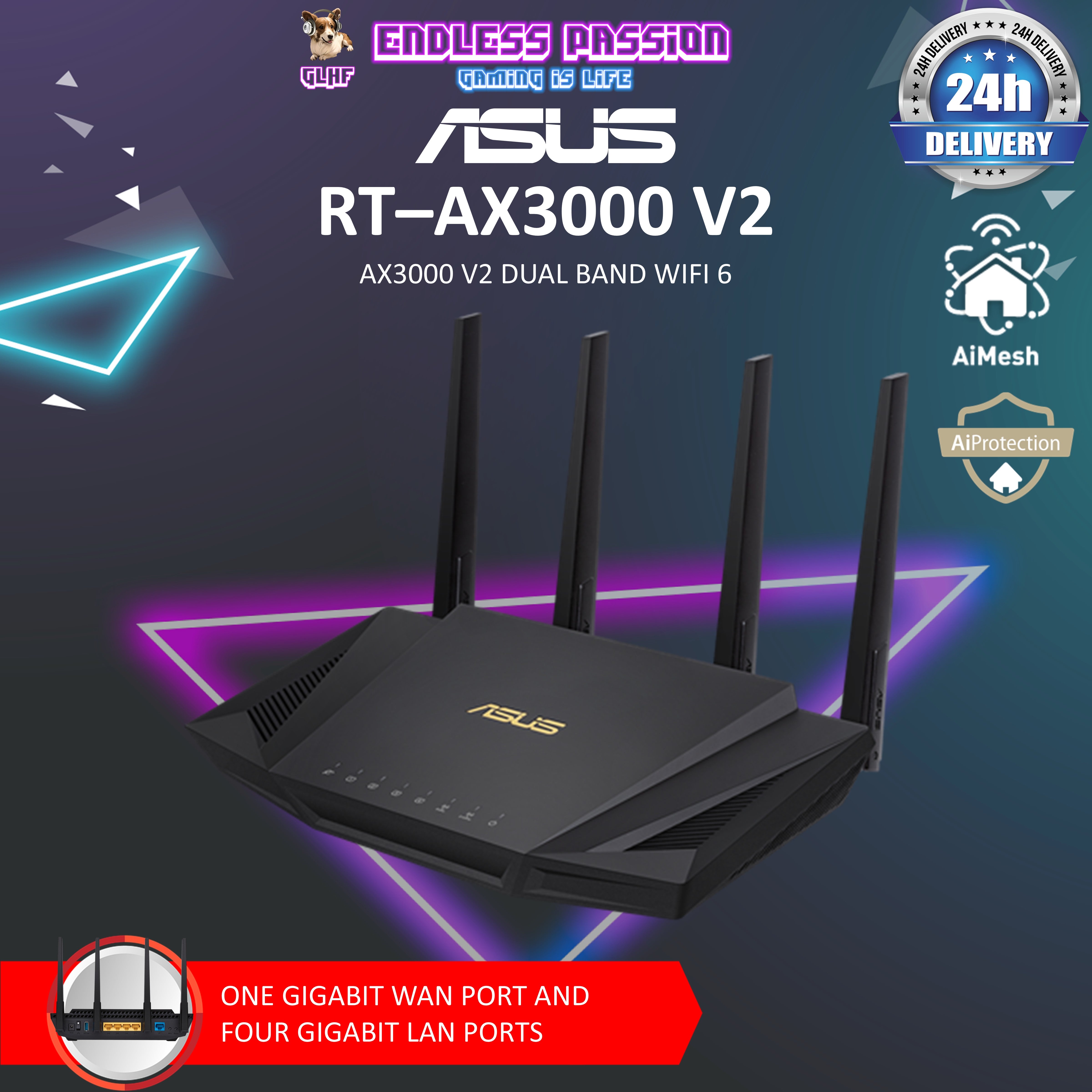 ASUS - ASUS WiFi 6 ルーター RT-AX3000 V2 Amazon.com: ASUS RT-AX3000 Ultra-Fast Dual Band Gigabit
