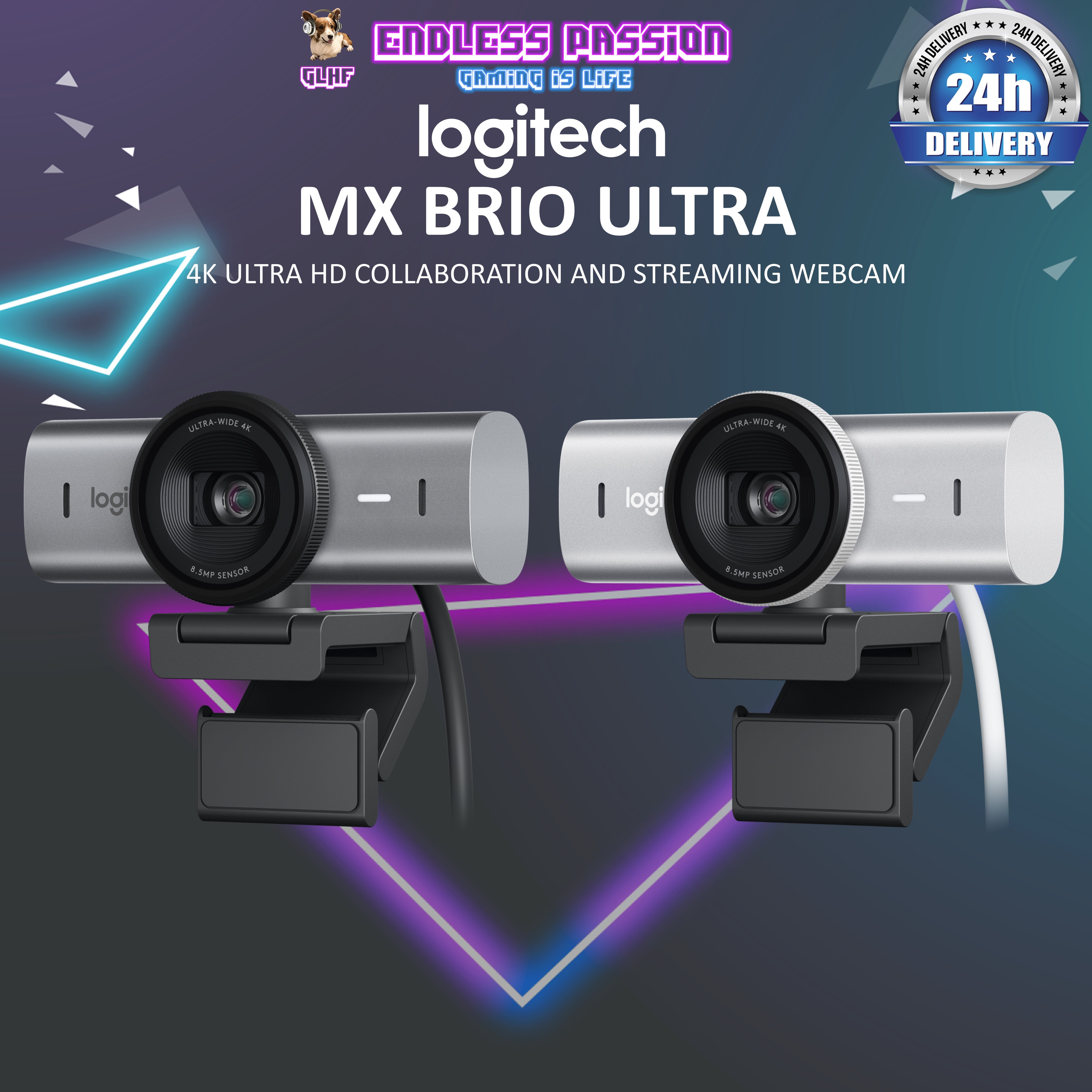 Logitech MX Brio 4K Ultra HD Collaboration and Streaming
