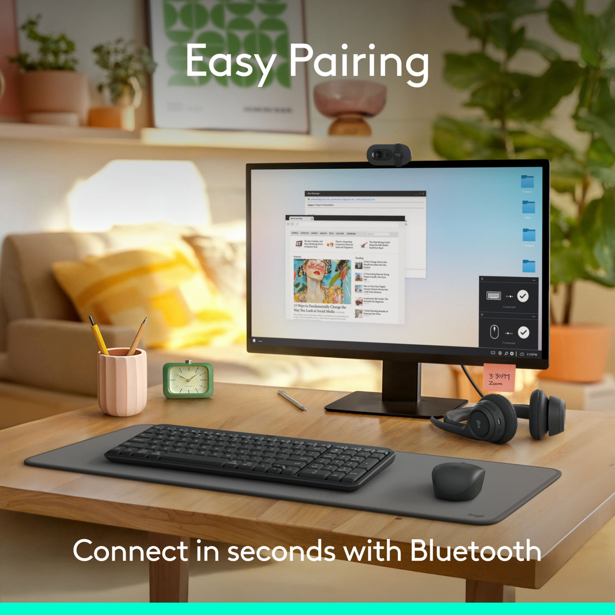 Logitech MK250 Compact Bluetooth® Wireless Combo