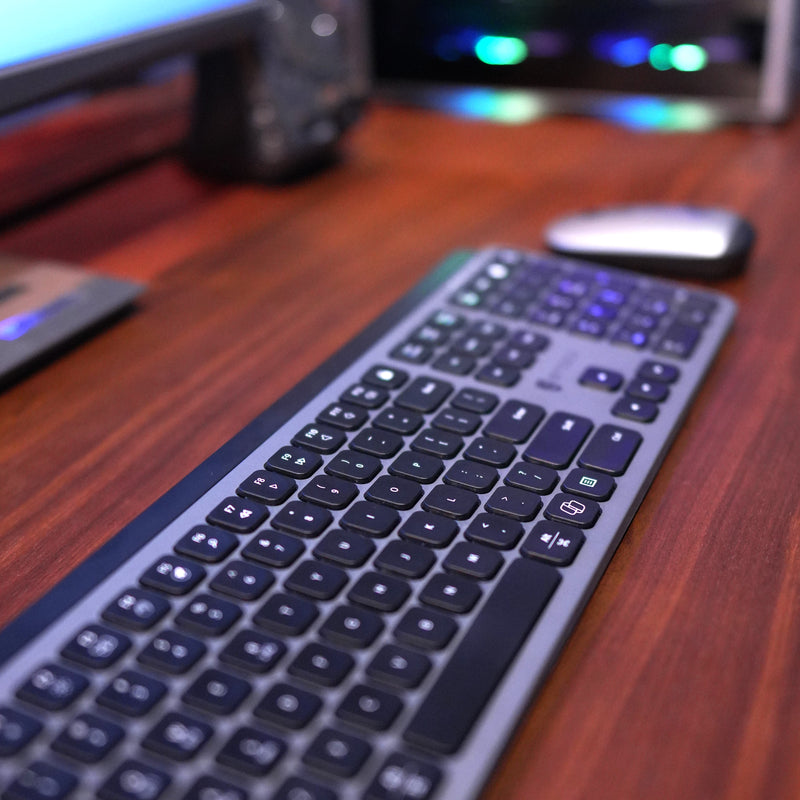 Steed MKB110DB - Silent Wireless Keyboard and Mouse Combo