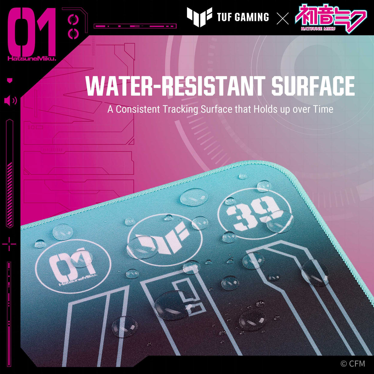 ASUS TUF Gaming P1 Mouse Pad - Hatsune Miku Edition