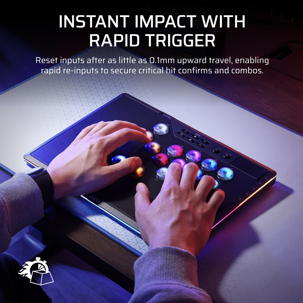 Corsair Novablade Pro Wireless Hall Effect Leverless Controller For Playstation & PC