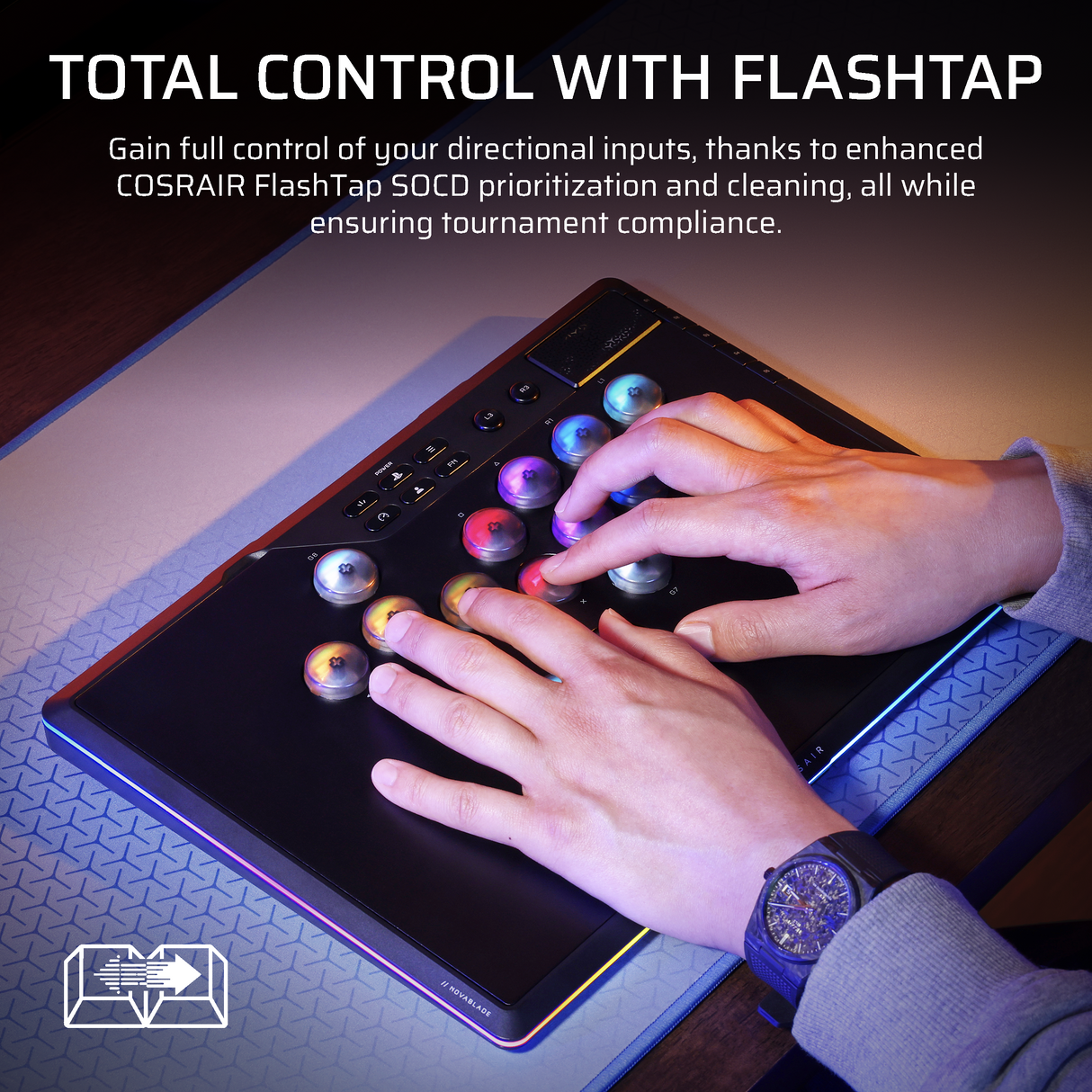 Corsair Novablade Pro Wireless Hall Effect Leverless Controller For Playstation & PC
