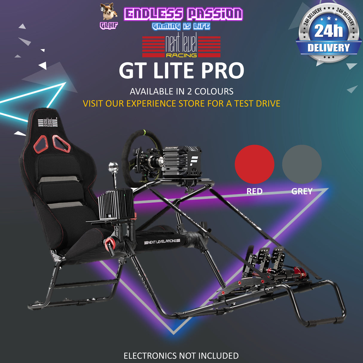 Next Level Racing GT Lite Pro Foldable Racing Cockpit