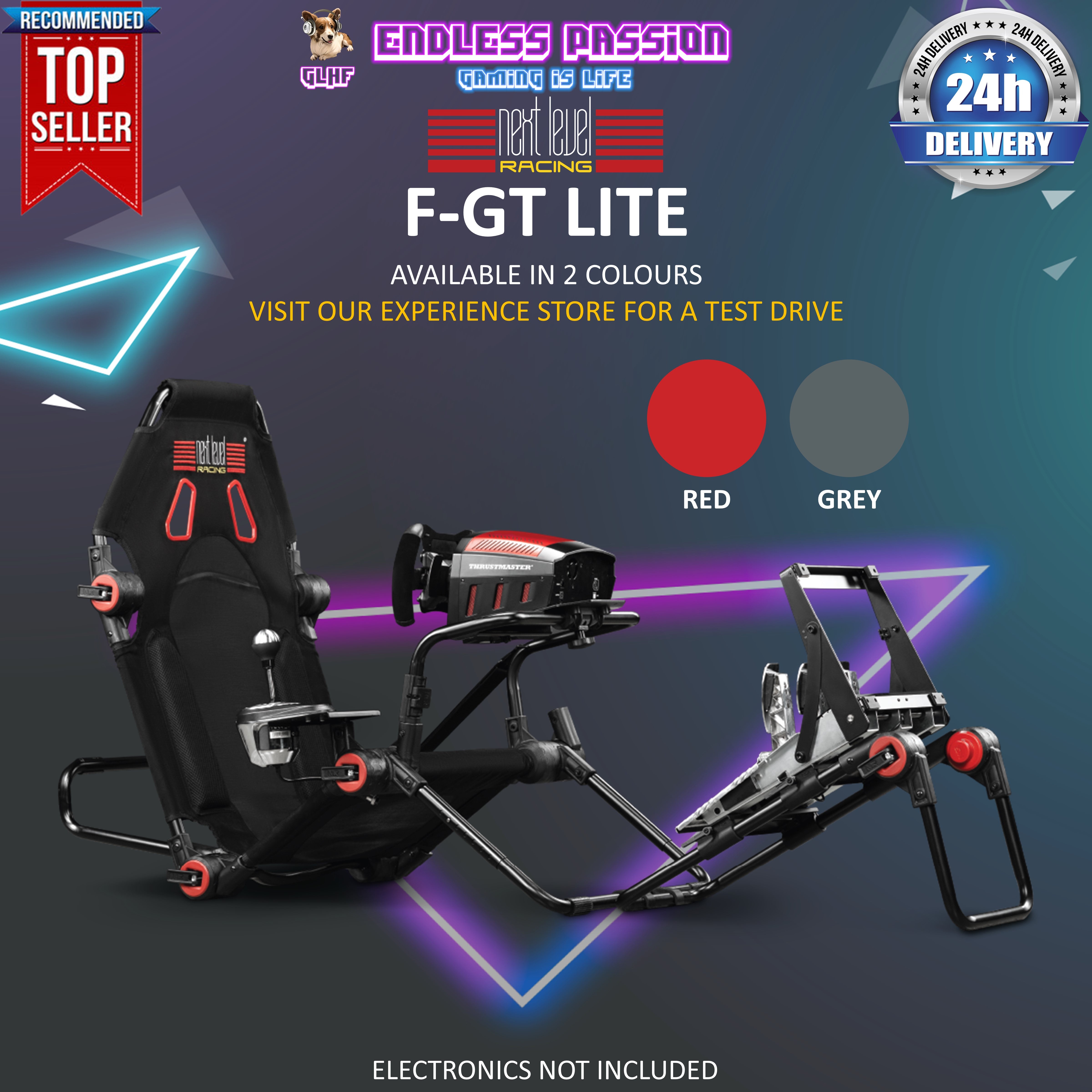 Next Level Racing F-GT Lite Foldable Racing Cockpit