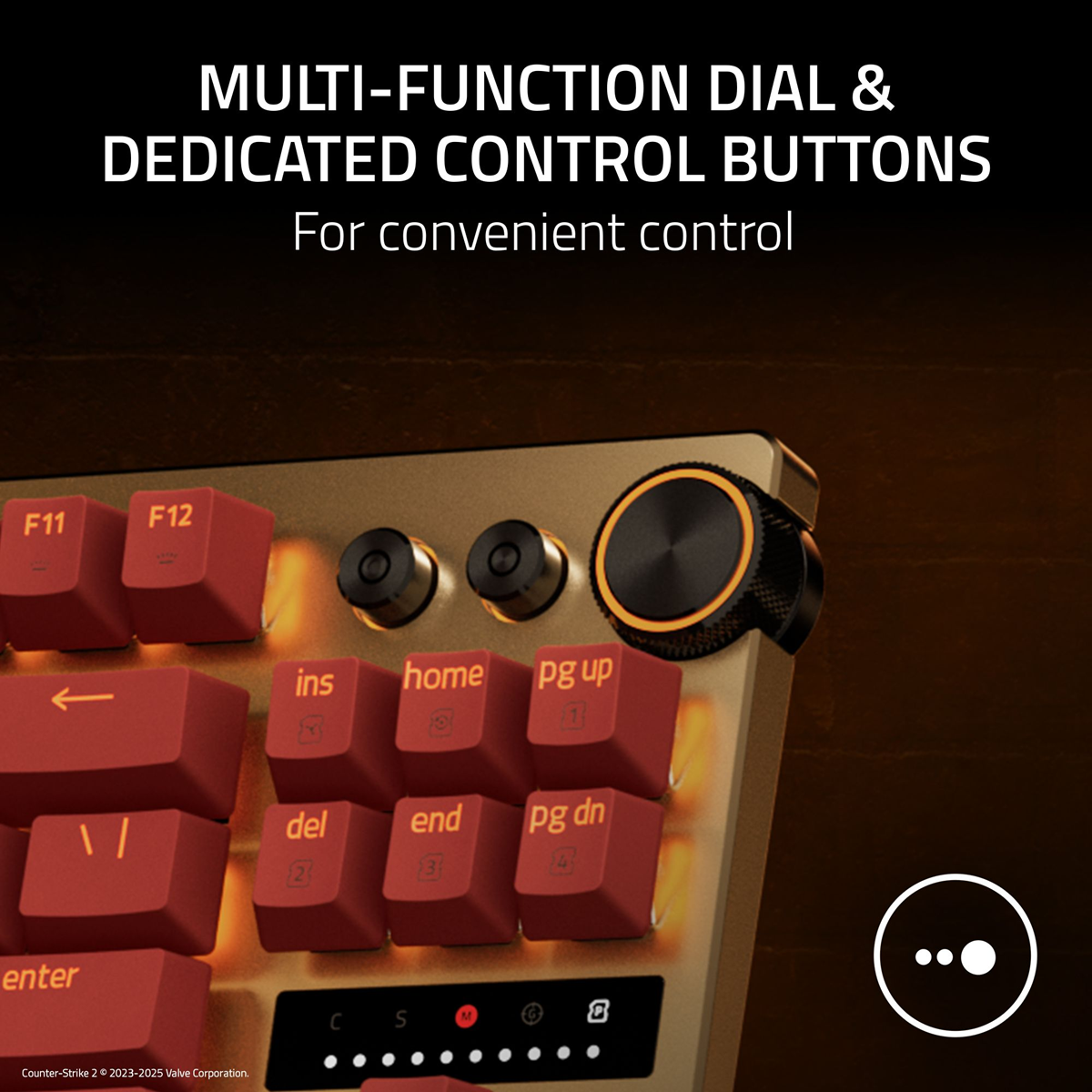 Razer Huntsman V3 Pro Tenkeyless - Tenkeyless Analog Optical Esports Keyboard US Layout - Counter-Strike 2 Edition - FRML Packaging