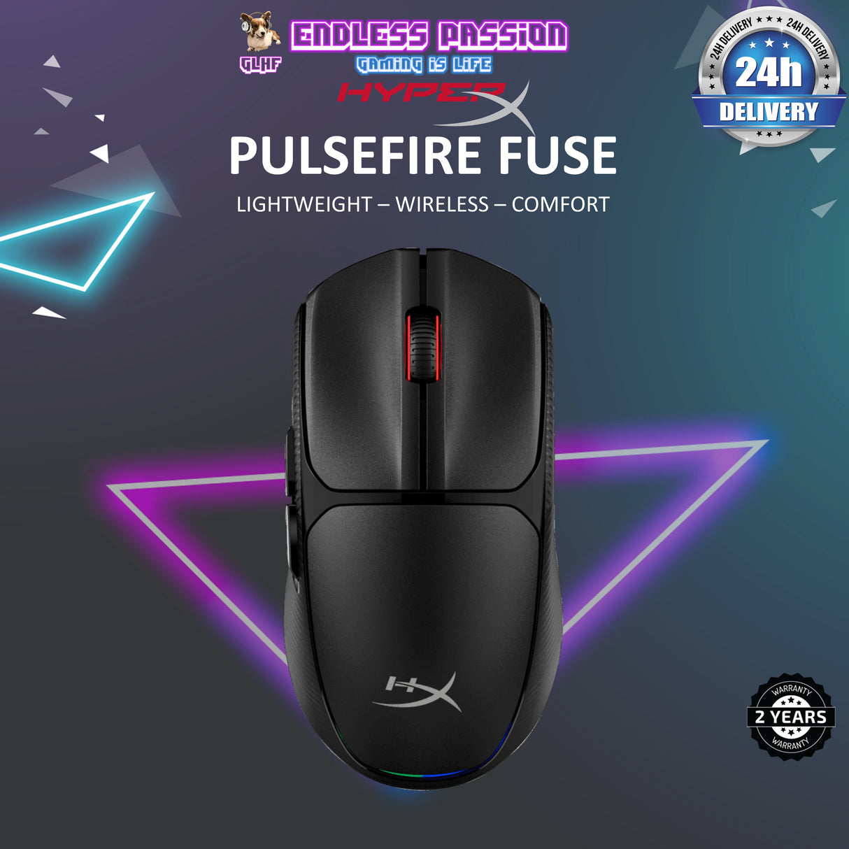 HyperX Pulsefire Fuse - Wireless Gaming Mouse