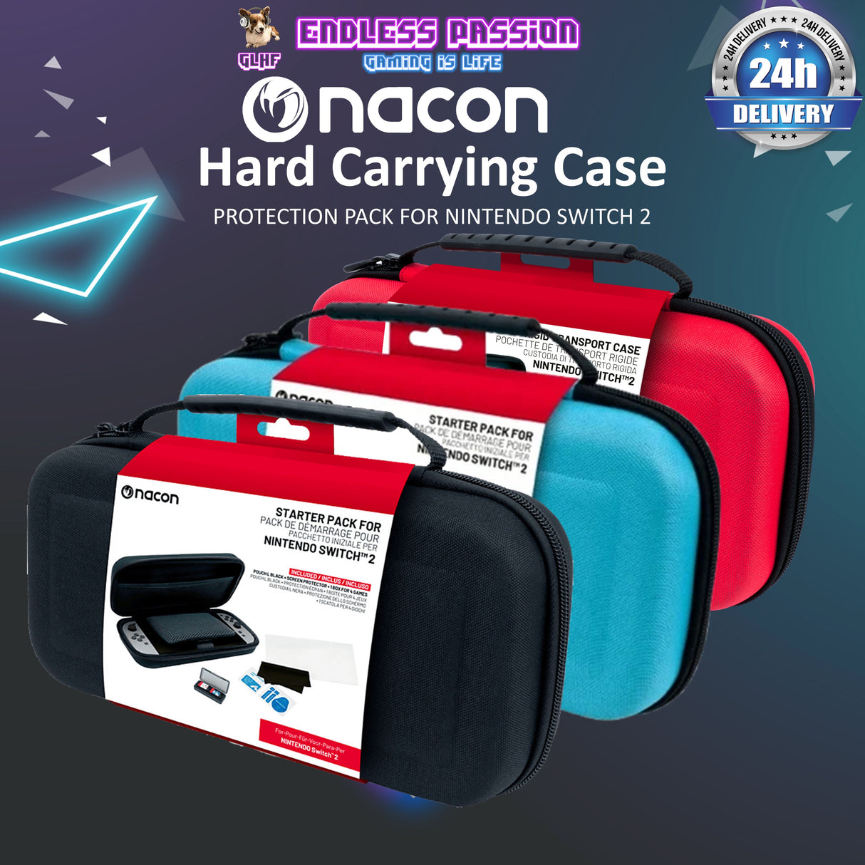 Hard Carrying Case for Console and Accessories for Nintendo Switch™2