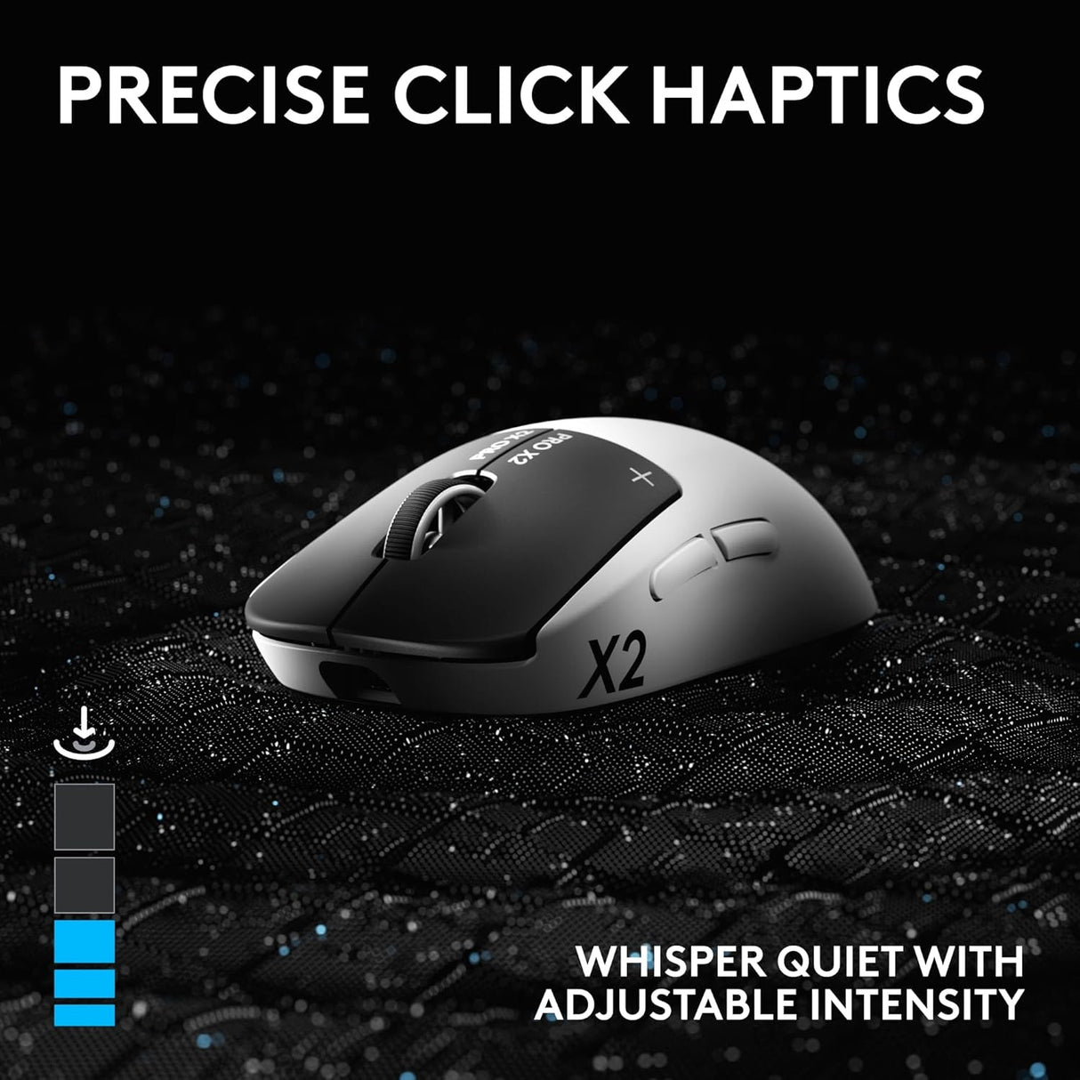 Logitech G Pro X2 Superstrike LIGHTSPEED Wireless Gaming Mouse – Lunar Eclipse