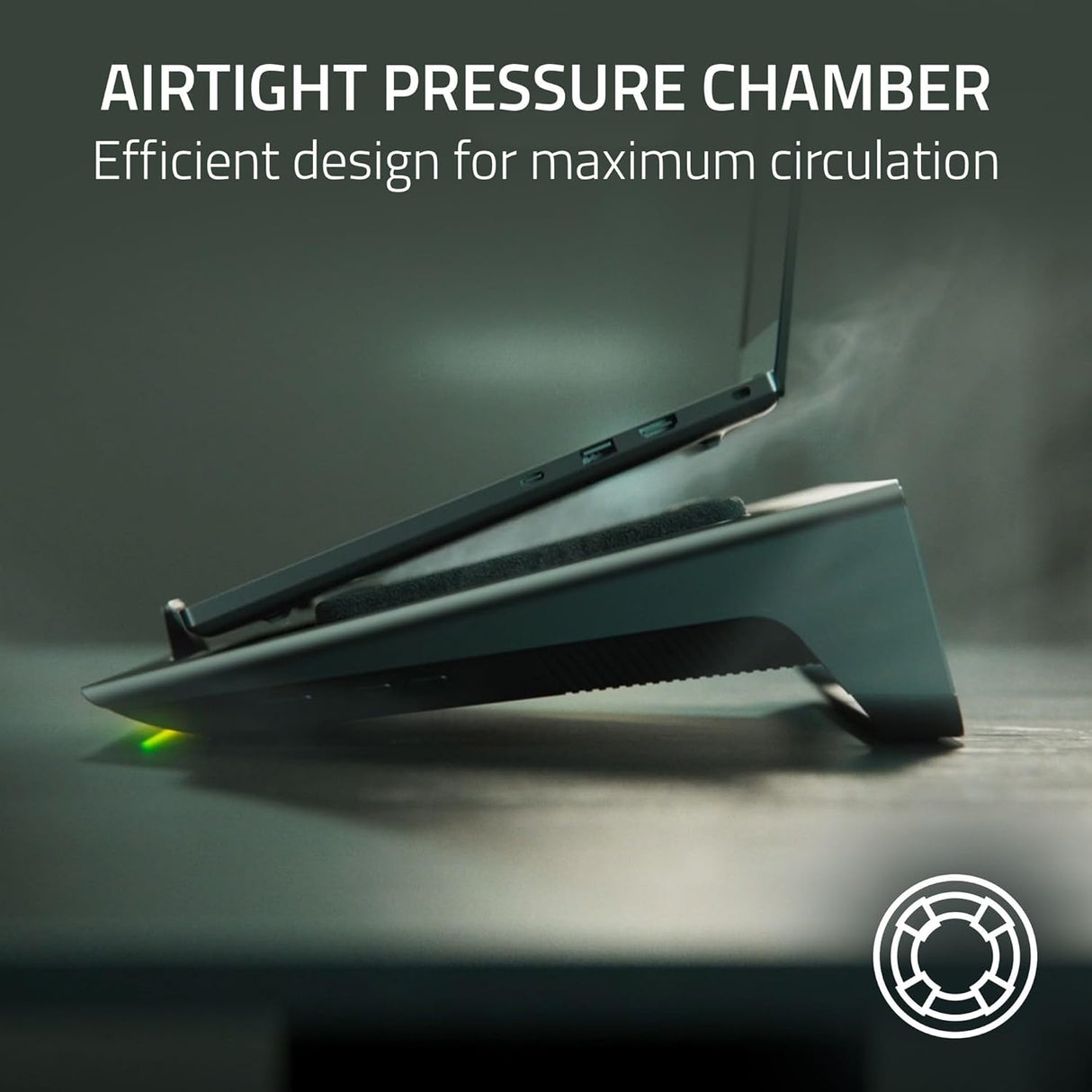 Razer Ergonomic Laptop Cooling Pad - Premium Cooling Solution for Gaming & Professional use