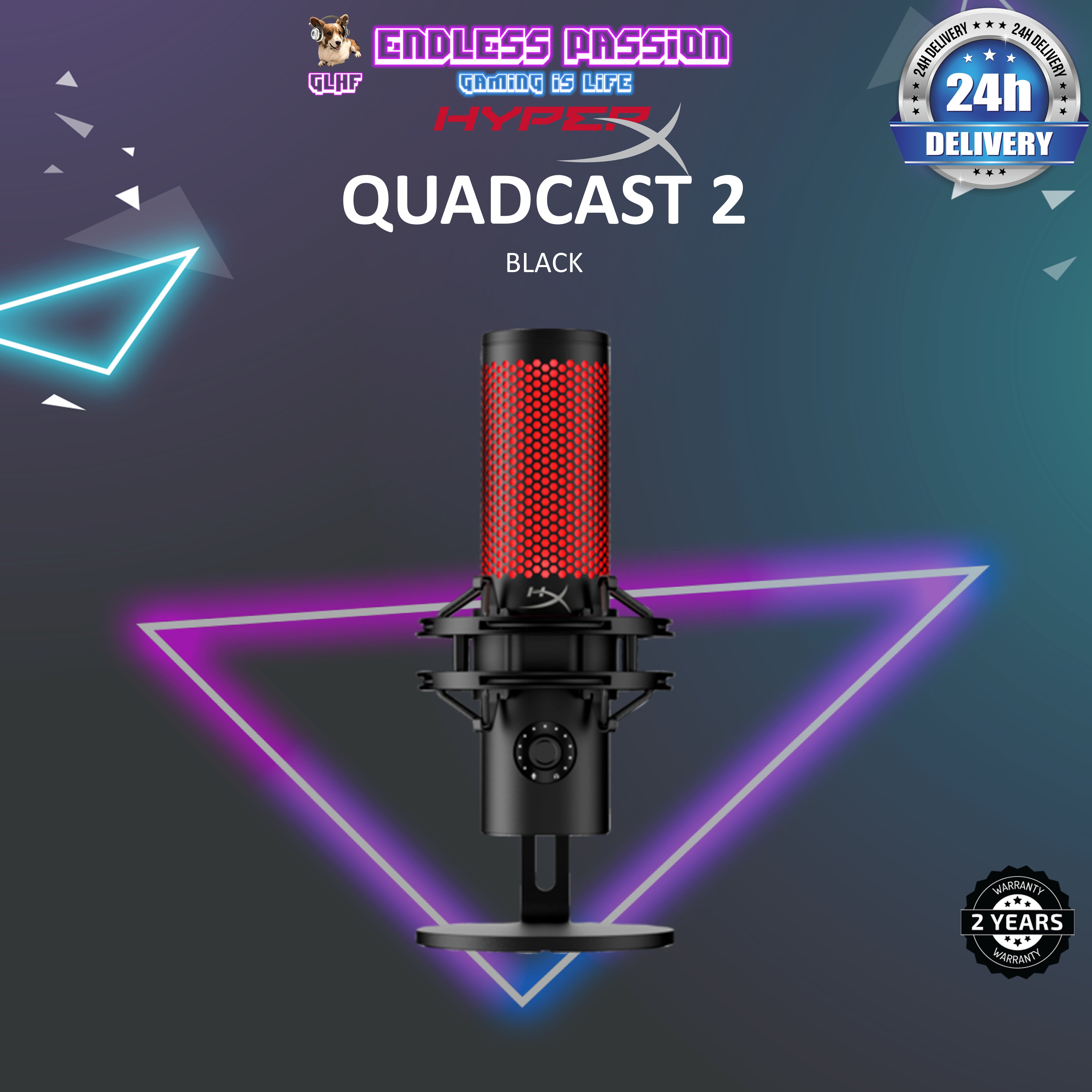 HyperX QuadCast 2 Microphone – Endless Passion