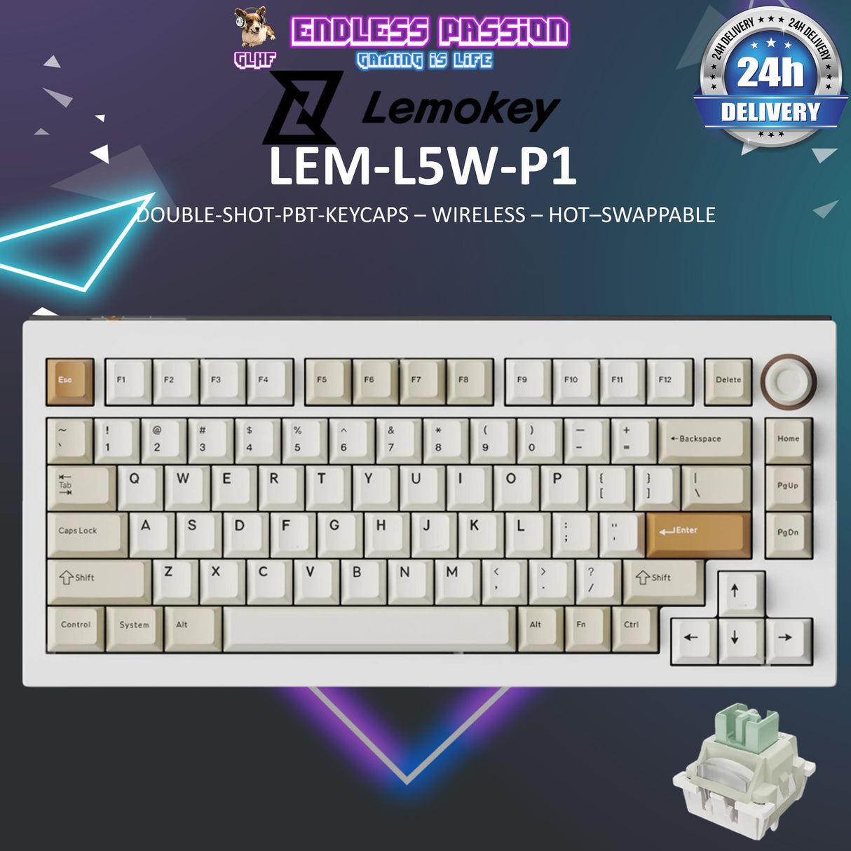 Lemokey L5 HE Wired Magnetic Switch Custom Gaming Keyboard