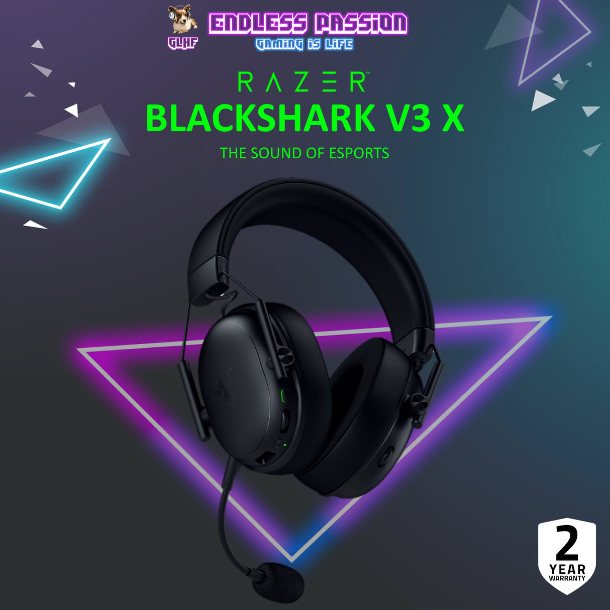 Razer BlackShark V3 X HyperSpeed Wireless Esports Headset