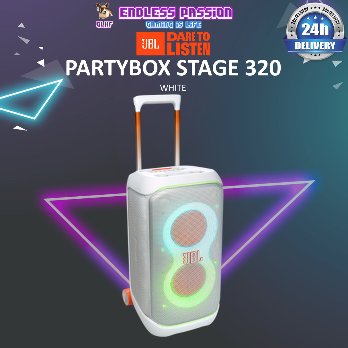 JBL PartyBox Stage 320 Portable Party Speaker