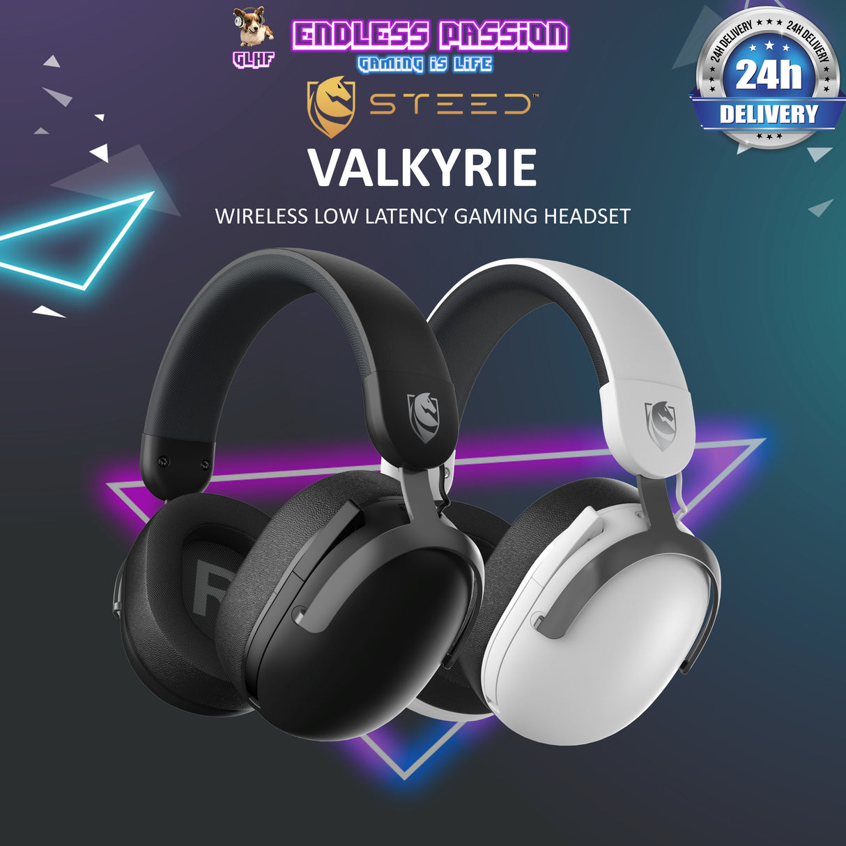 Steed Valkyrie - Wireless Low-Latency Gaming Headset
