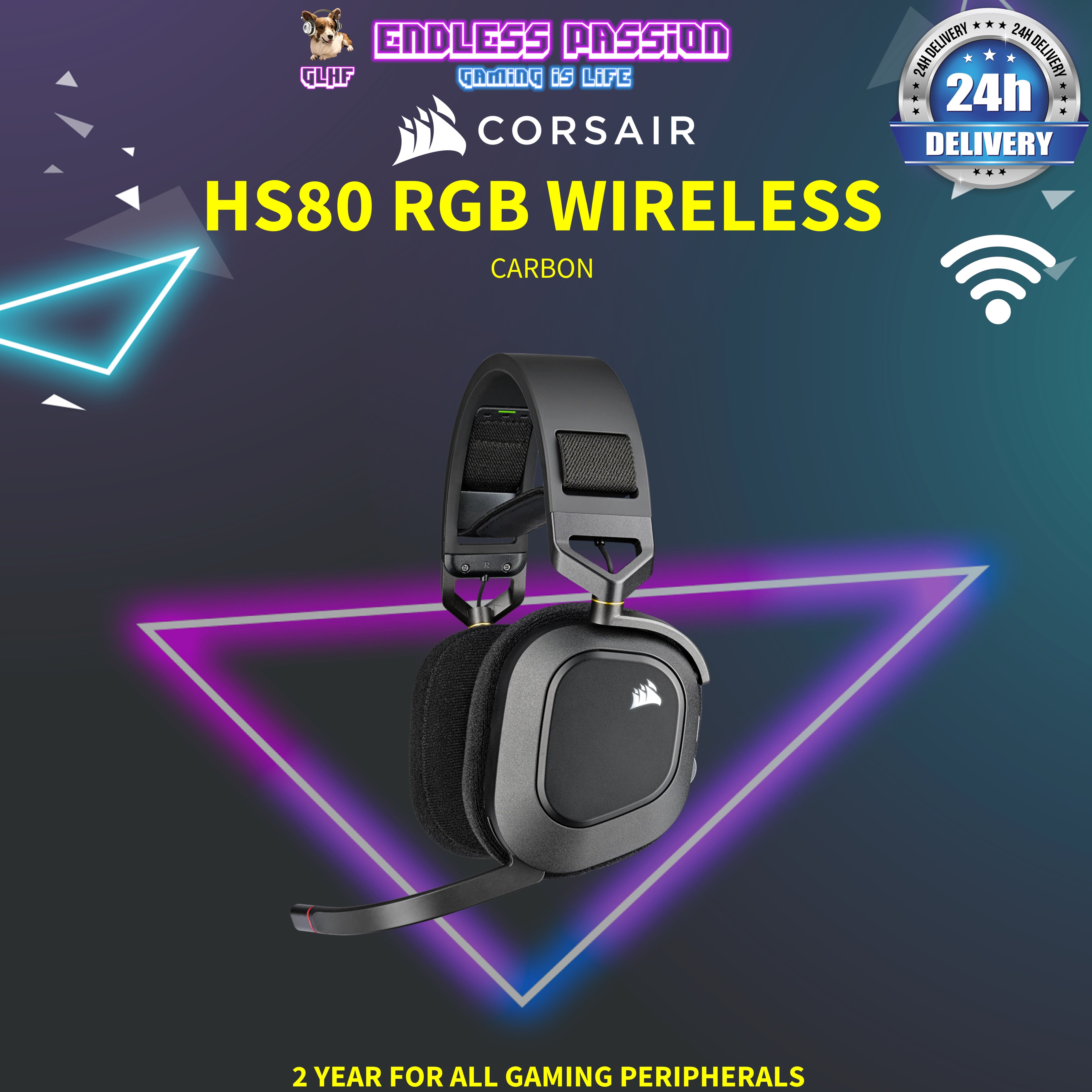 Corsair HS80 RGB Wireless Premium Gaming Headset – Endless Passion