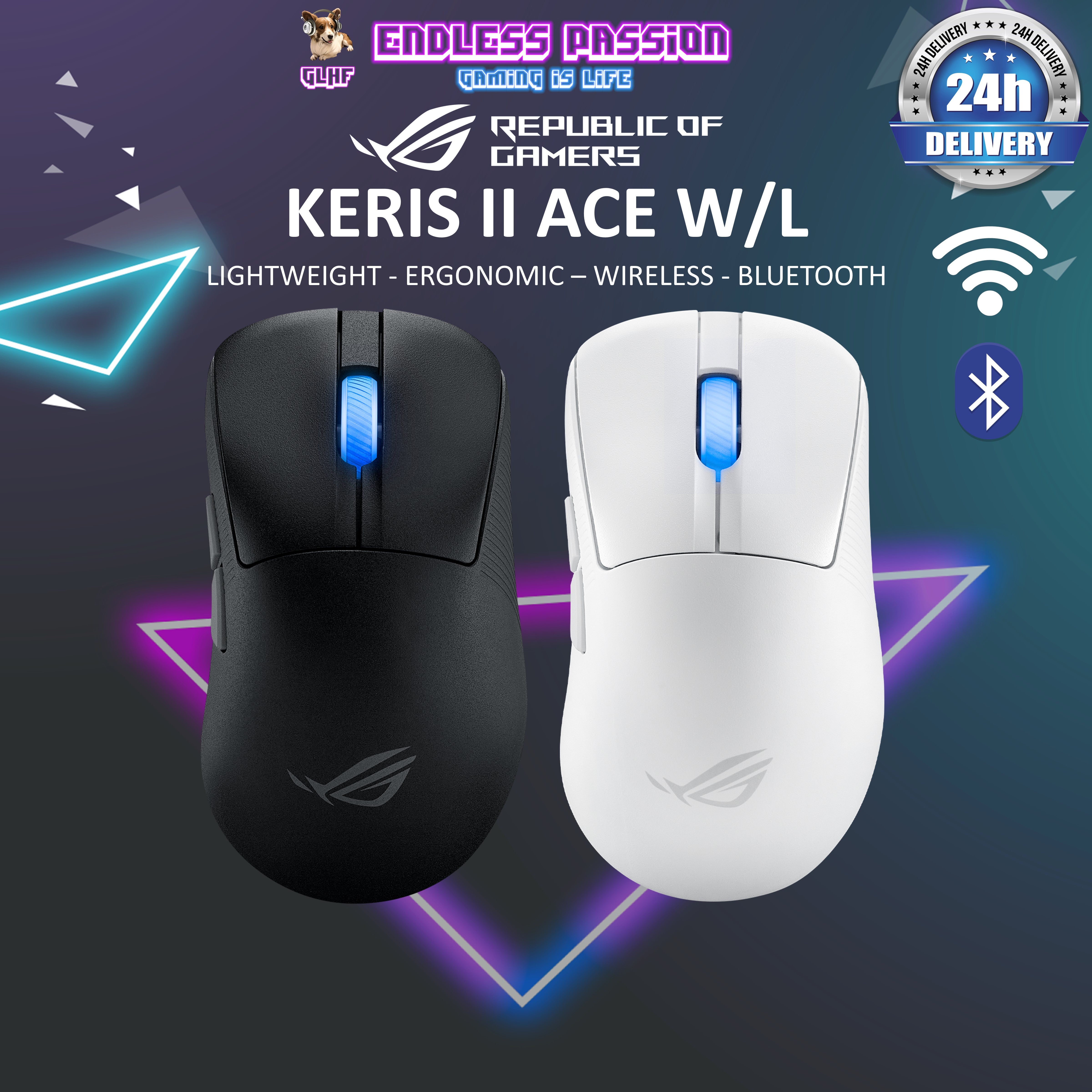 Asus ROG Keris II Ace Wireless Gaming Mouse – Endless Passion
