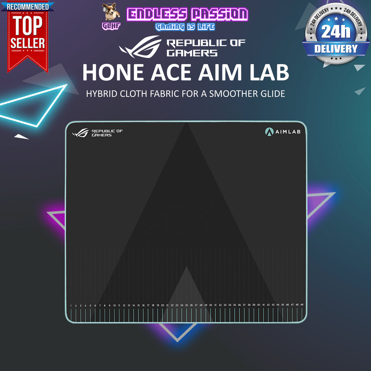 Asus ROG Hone Ace Aim Lab Edition Gaming Mouse Pad