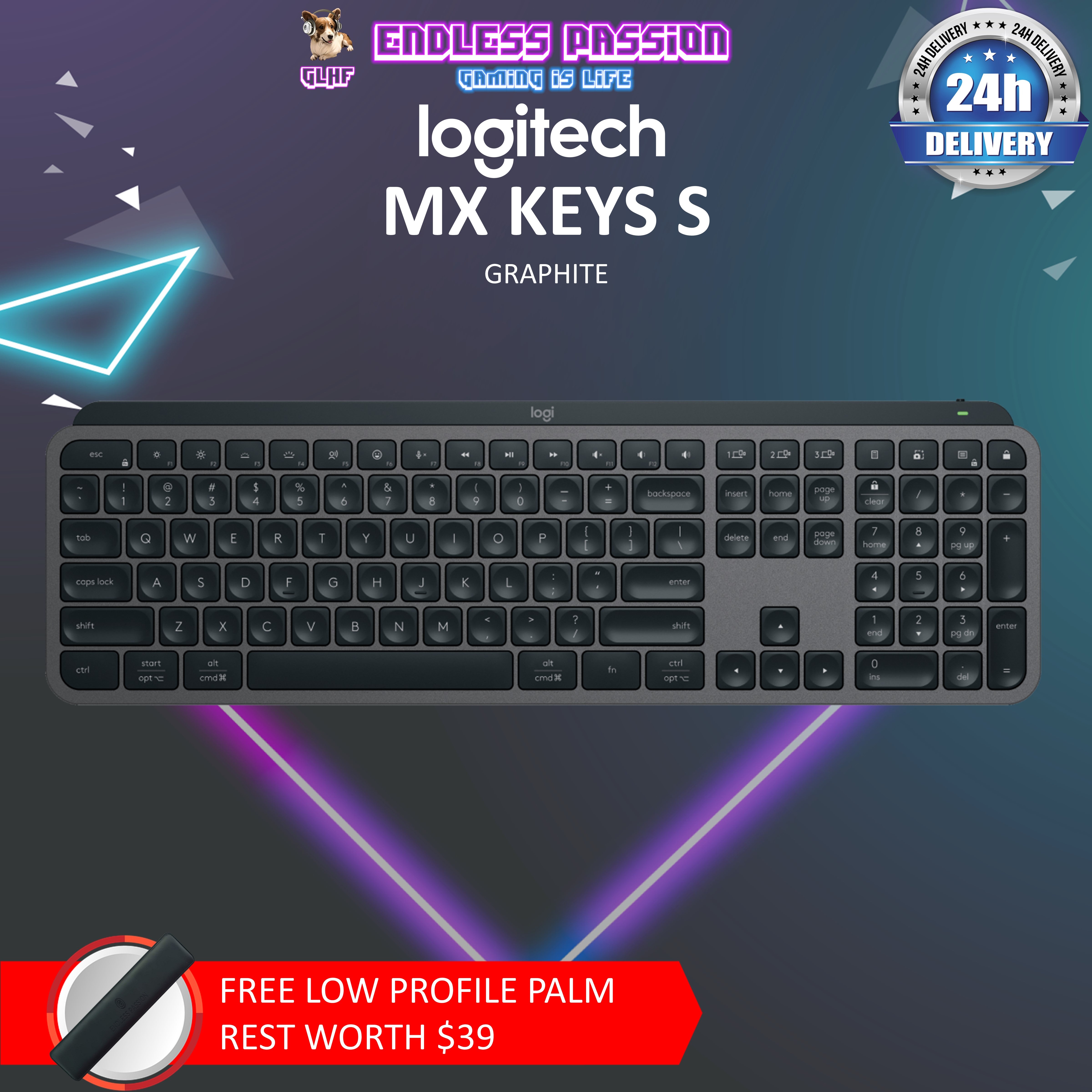 新品 Logitech MXKeys Wireless Illuminated Amazon.com: Logitech MX Keys Advanced Wireless Illuminated