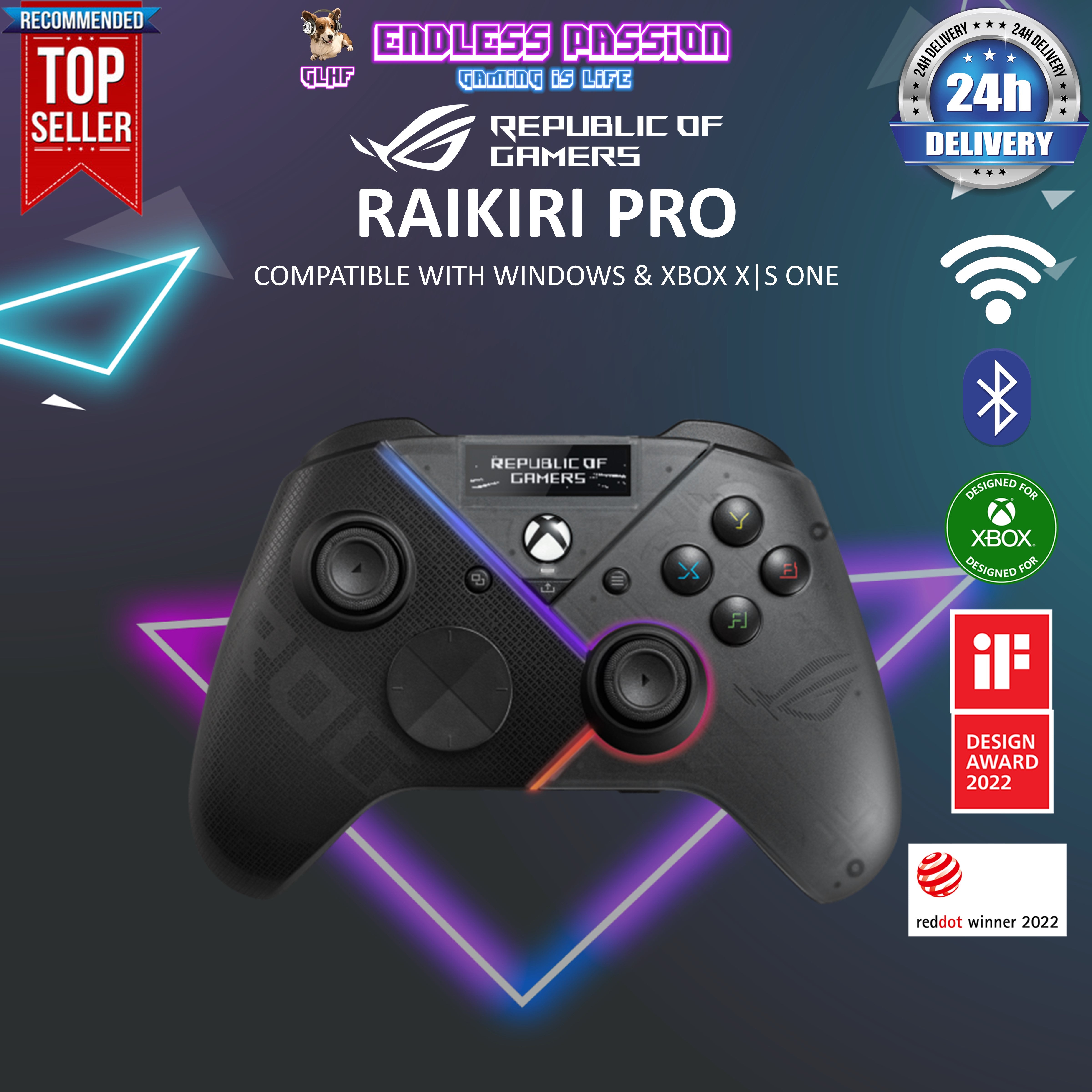 ROG Raikiri Pro PC Controller | Gaming controllers｜ROG