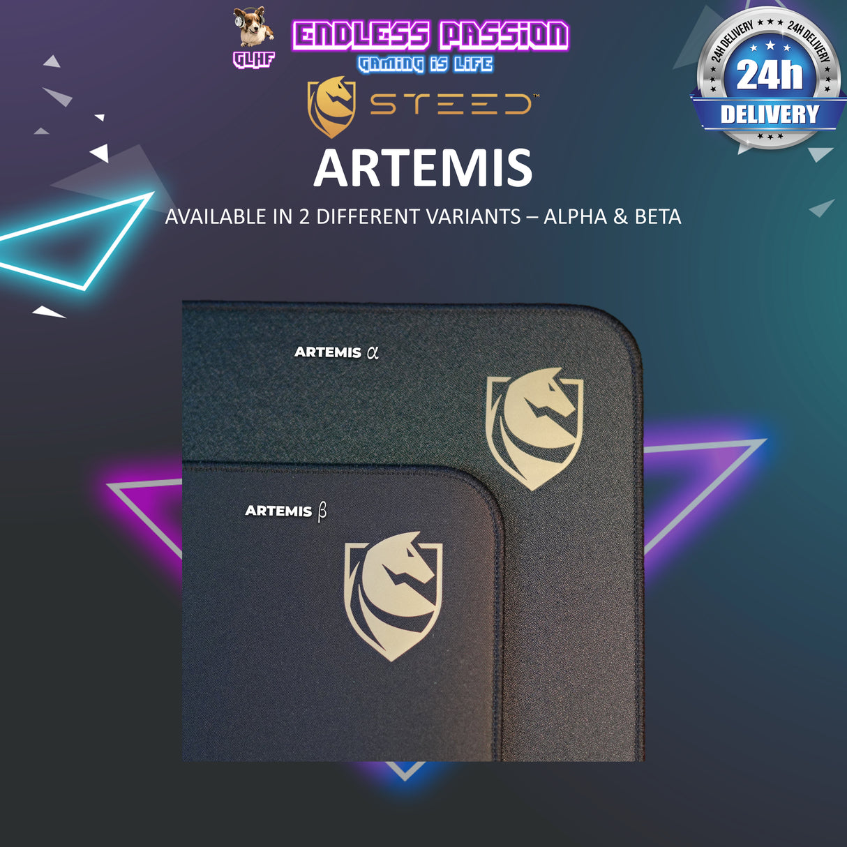 Steed Artemis Artisanal Control Mousepad XL - Alpha & Beta