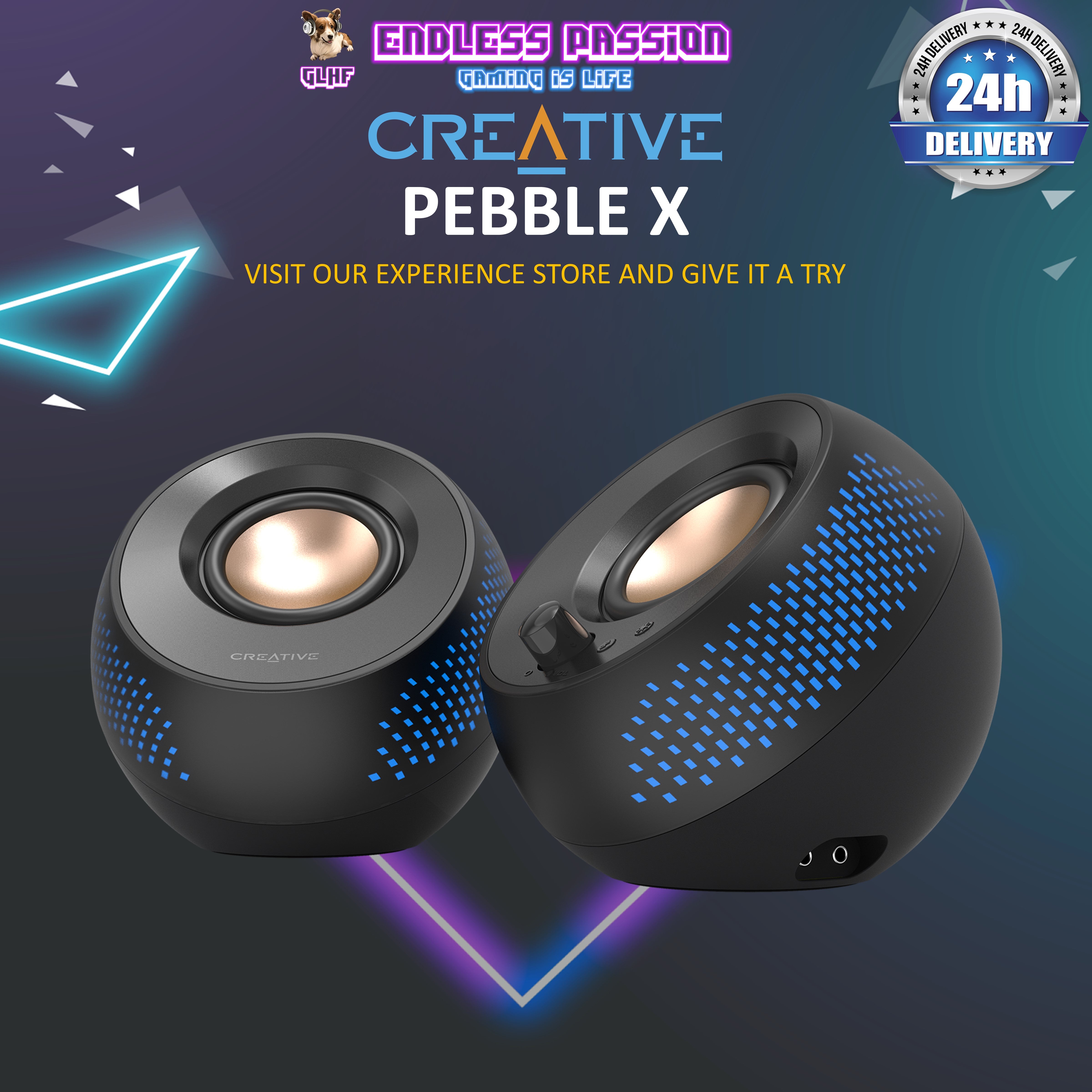 Creative Pebble X USB-C Computer Speakers – Endless Passion