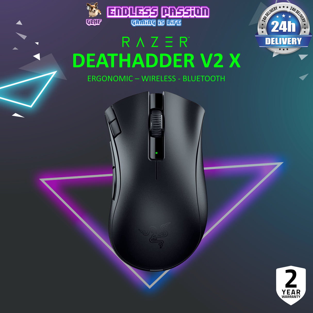 Razer DeathAdder V2 X HyperSpeed Wireless Gaming Mouse