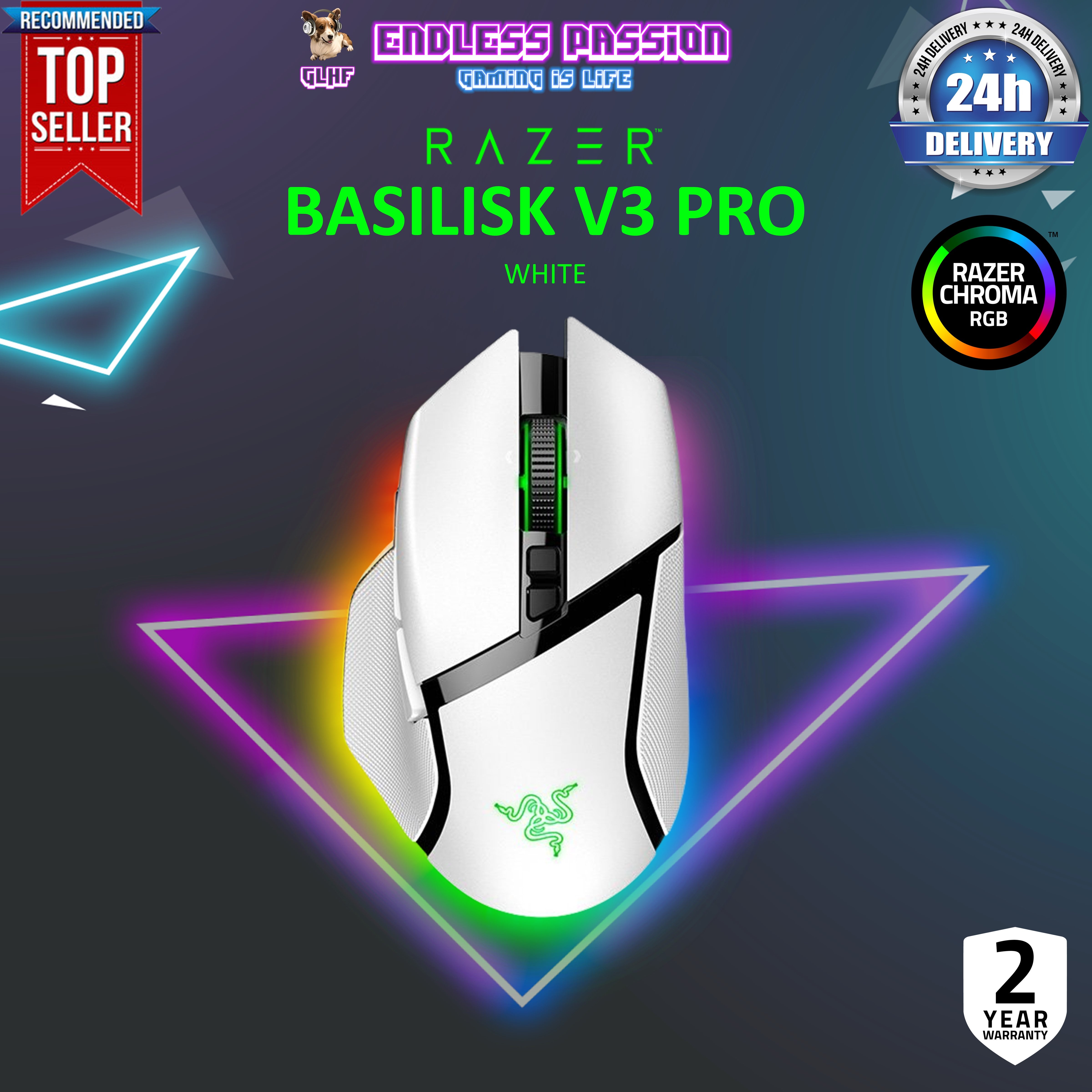 Razer Basilisk V3 Pro - Customizable Wireless Gaming Mouse with