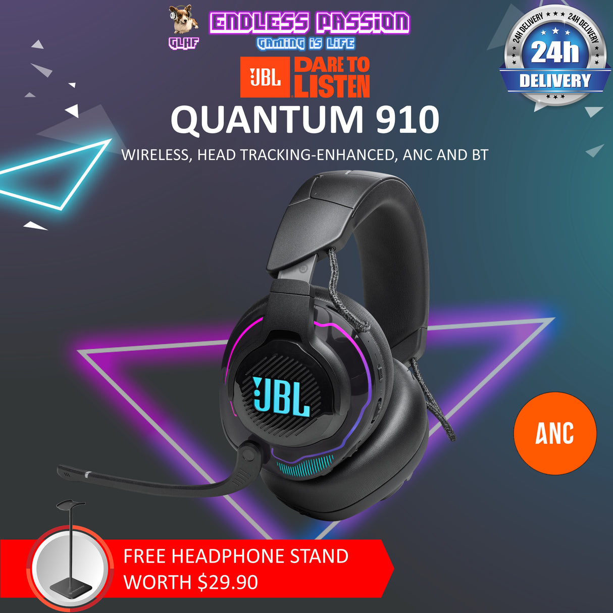 JBL Quantum 910 Wireless Performance Gaming Headset