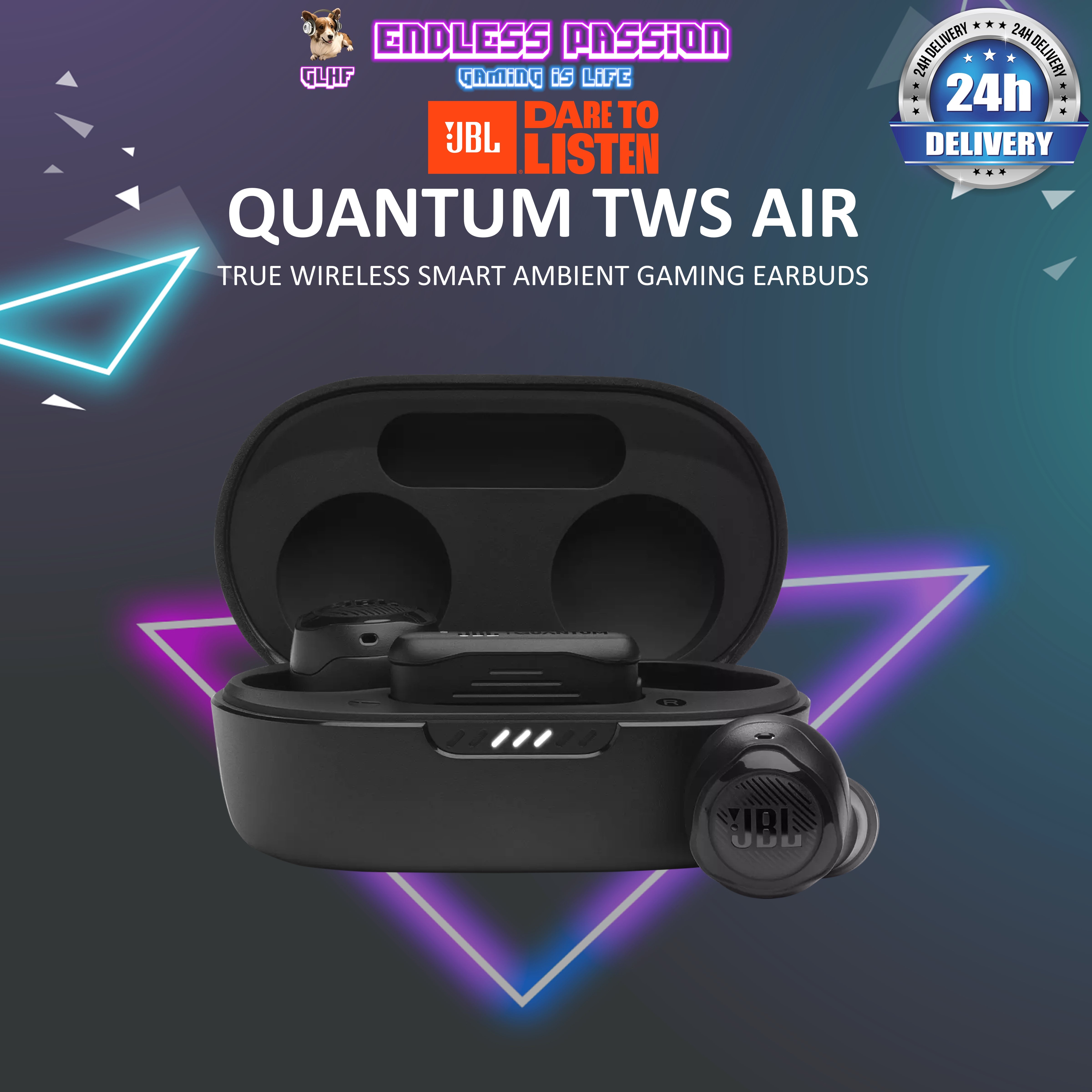 JBL Quantum TWS Air Wireless Gaming Earbuds Endless Passion