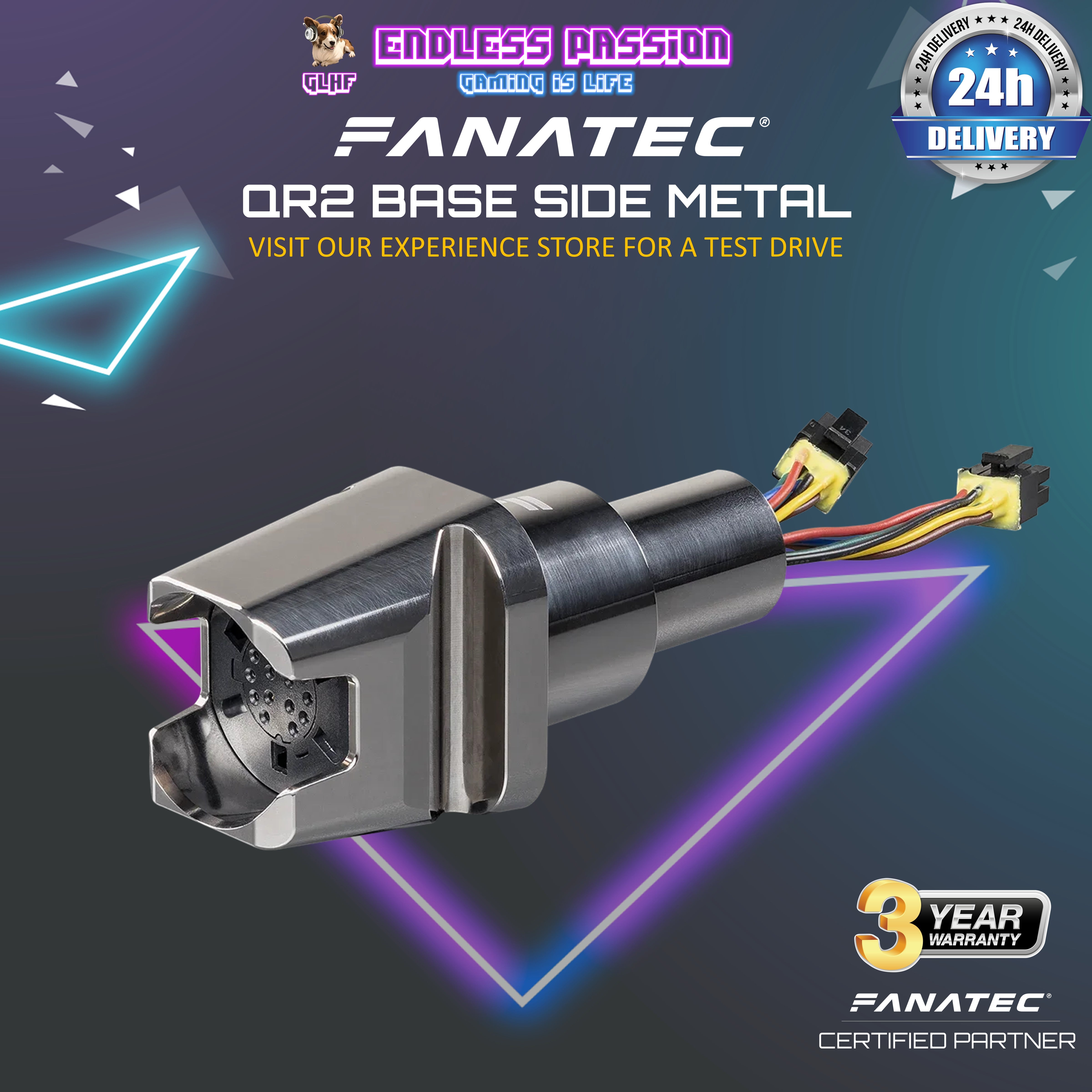 Fanatec QR2 Base Side (Type-M) - QR2_BS_M – Endless Passion
