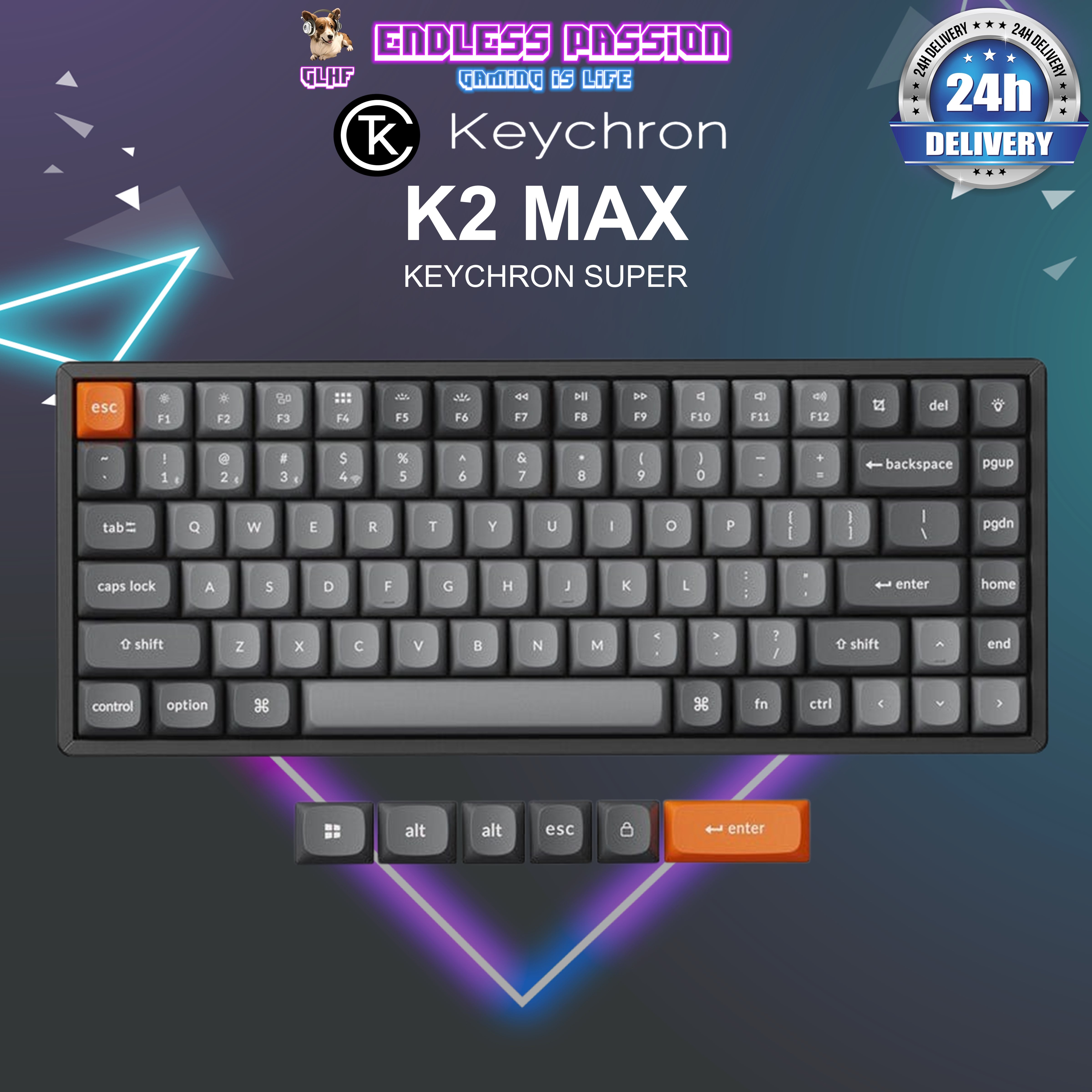 真*優様 極美品　Keychron K2 Version 3 QMK Keychron K2 Max QMK Wireless Mechanical Keyboard – Endless