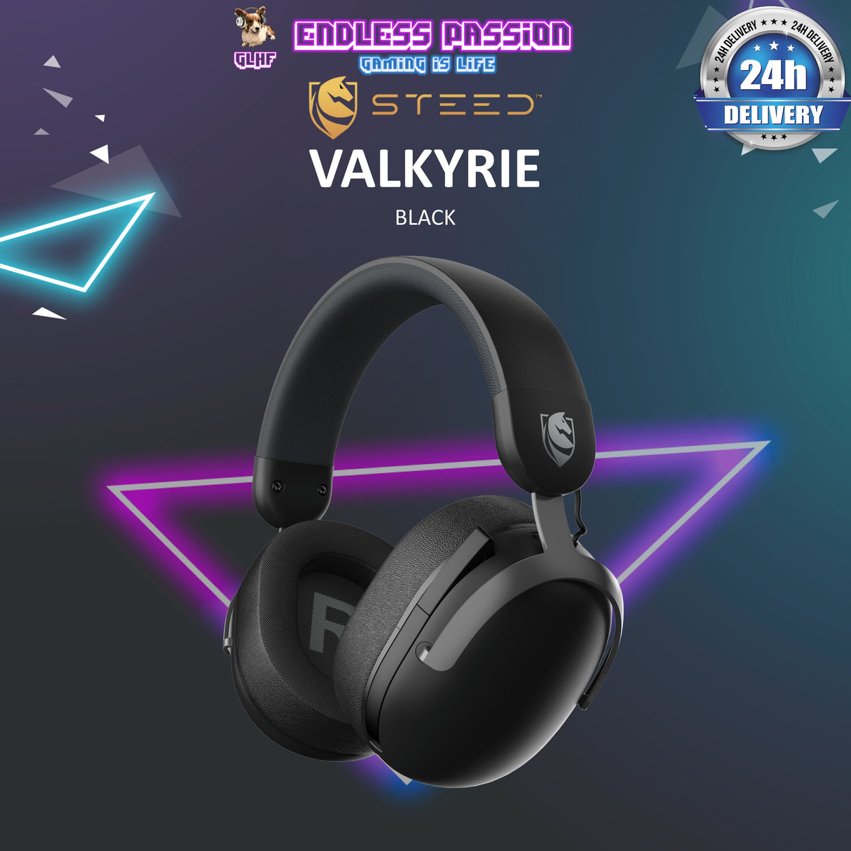 Steed Valkyrie - Wireless Low-Latency Gaming Headset