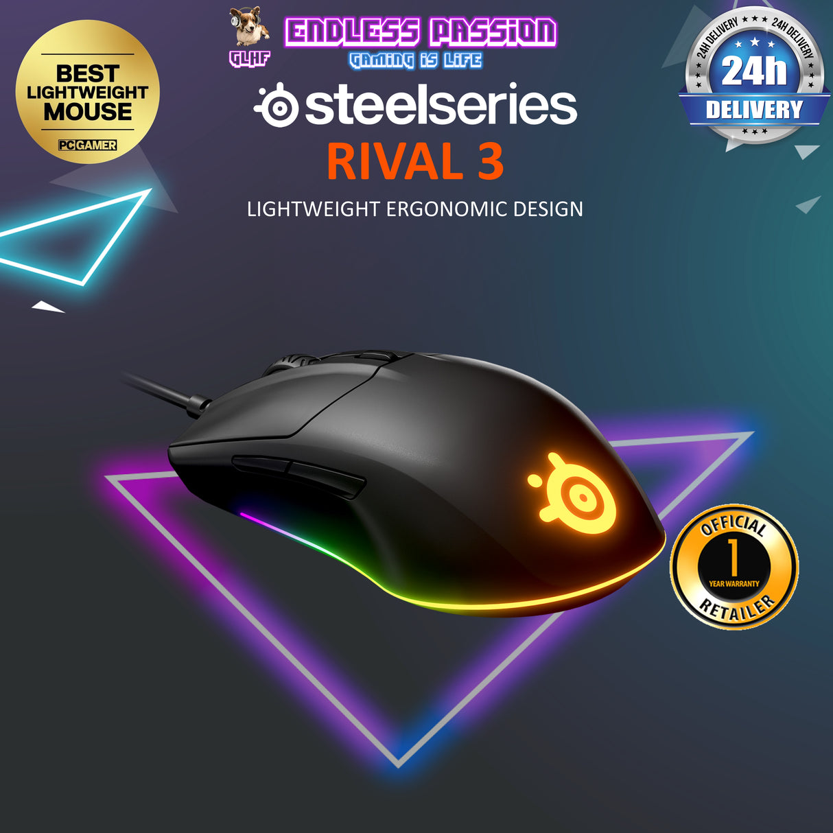 SteelSeries Rival 3 Gaming Mouse