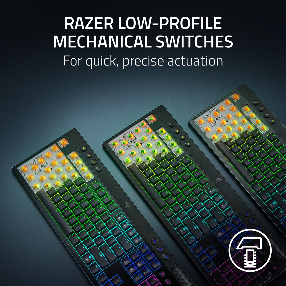 Razer BlackWidow V4 Low profile Hyperspeed Wireless Gaming Keyboard