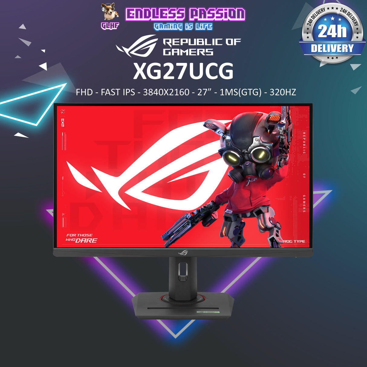 ASUS ROG Strix XG27UCG USB Type-C Gaming Monitor