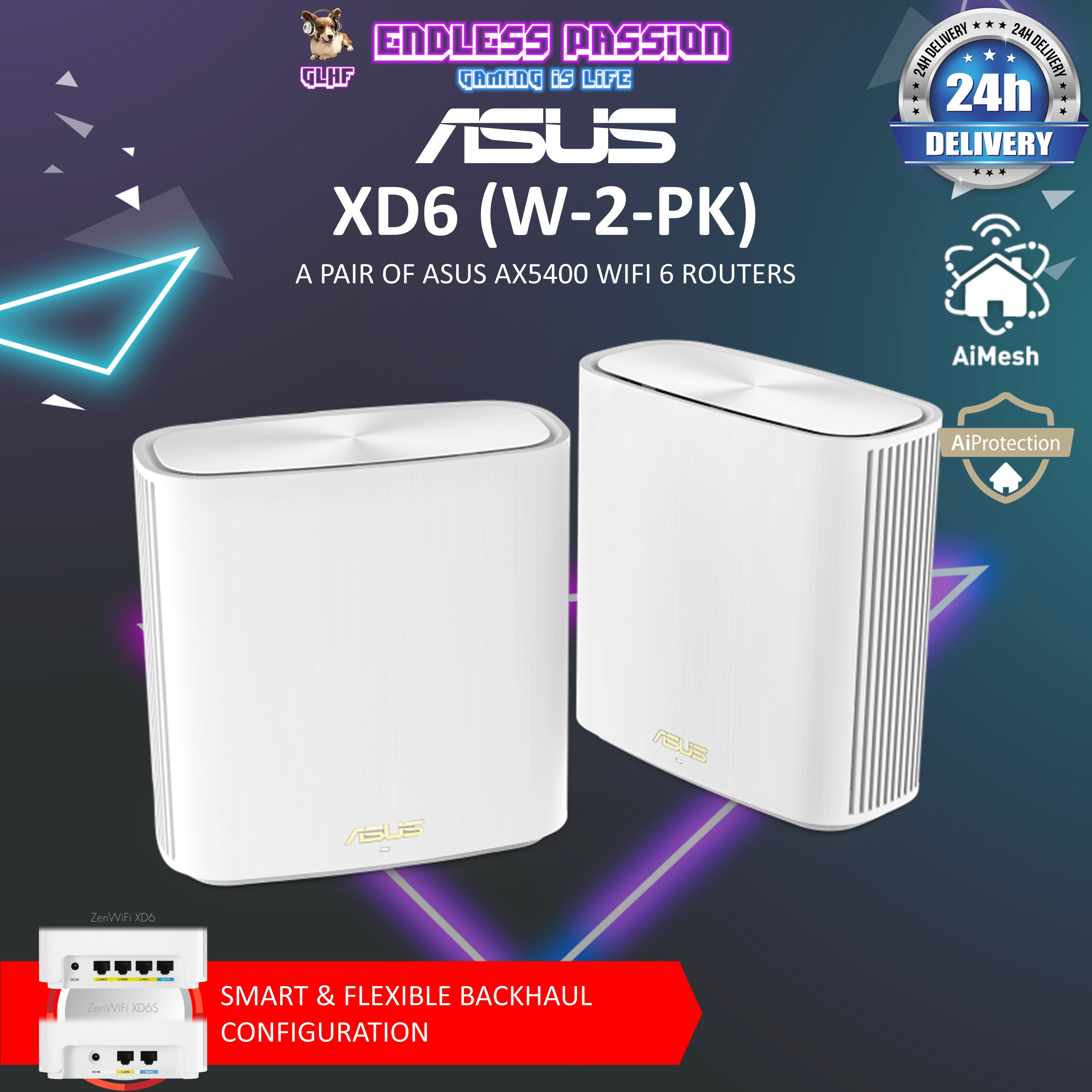 Asus ZenWiFi AX XD6 White AX5400 WiFi 6 Mesh – Endless Passion