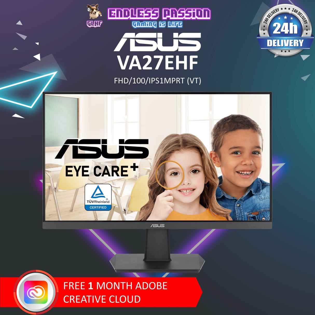 ASUS VA27EHF 27 Inch Eye Care Gaming Monitor – Endless Passion