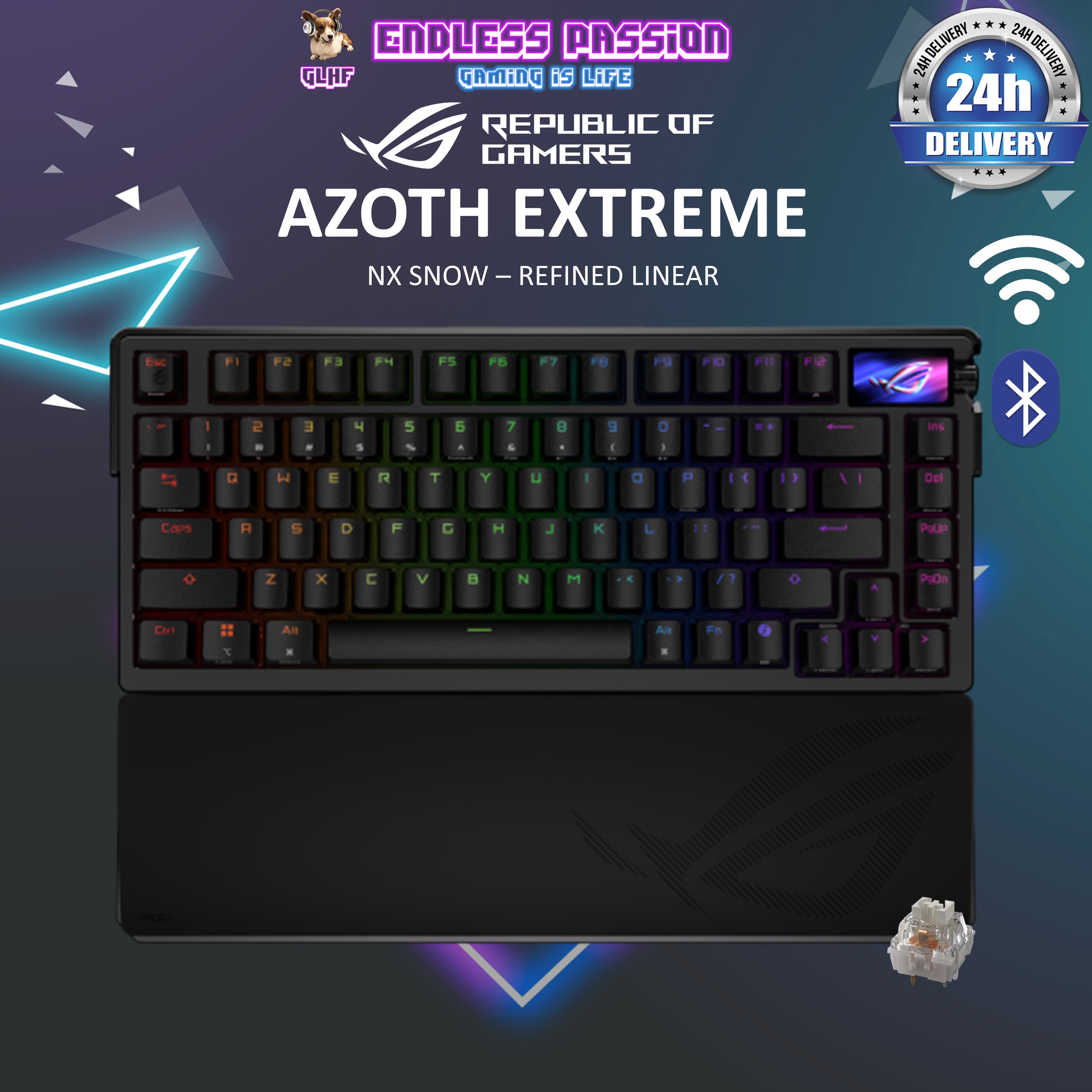 Asus ROG Azoth Extreme 75% Wireless Premium Aluminum-Alloy