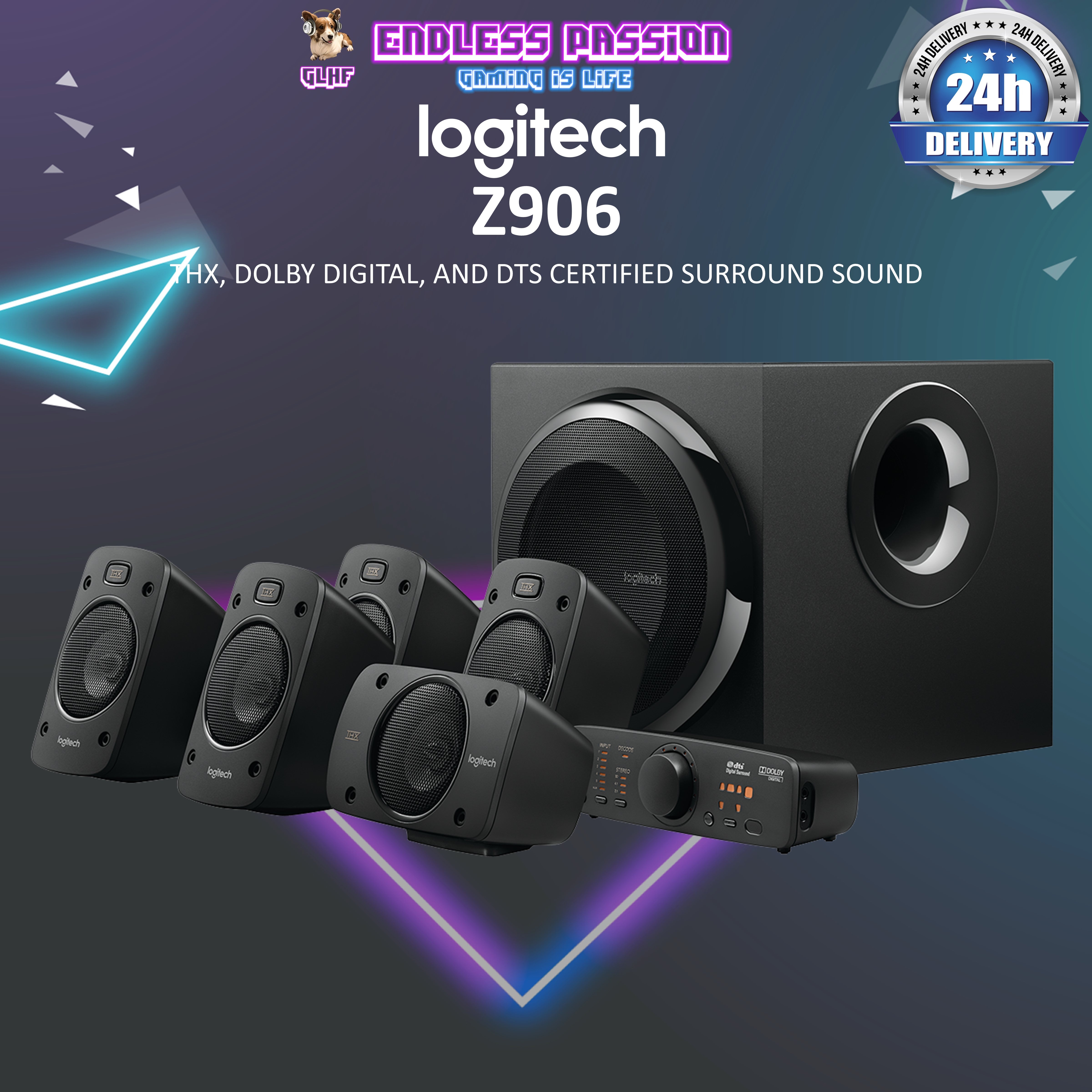 Sound System Logitech Dolby Digital Dolby Atmos Speakers Logitech