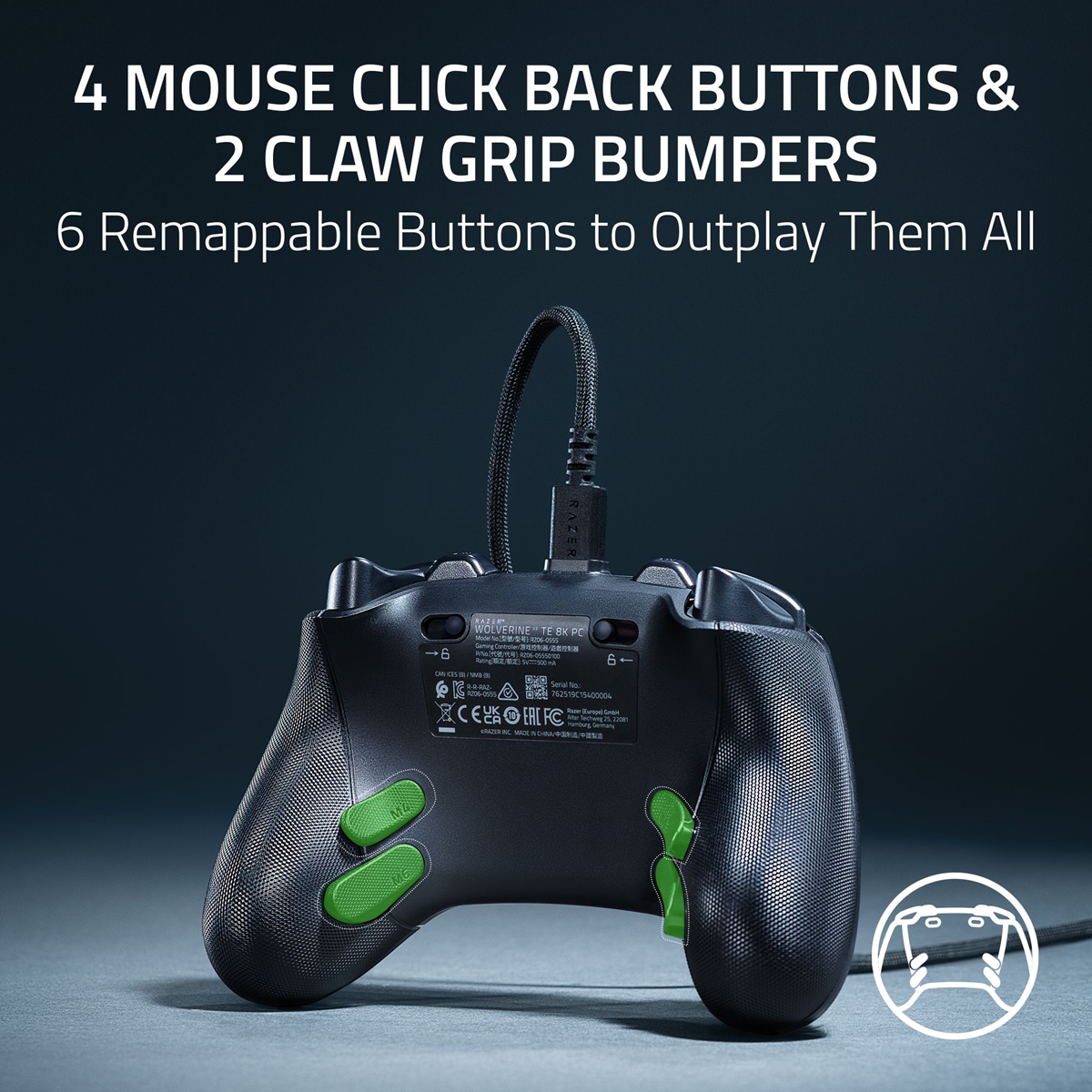 Razer Wolverine V3 Tournament Edition - Wired - Black