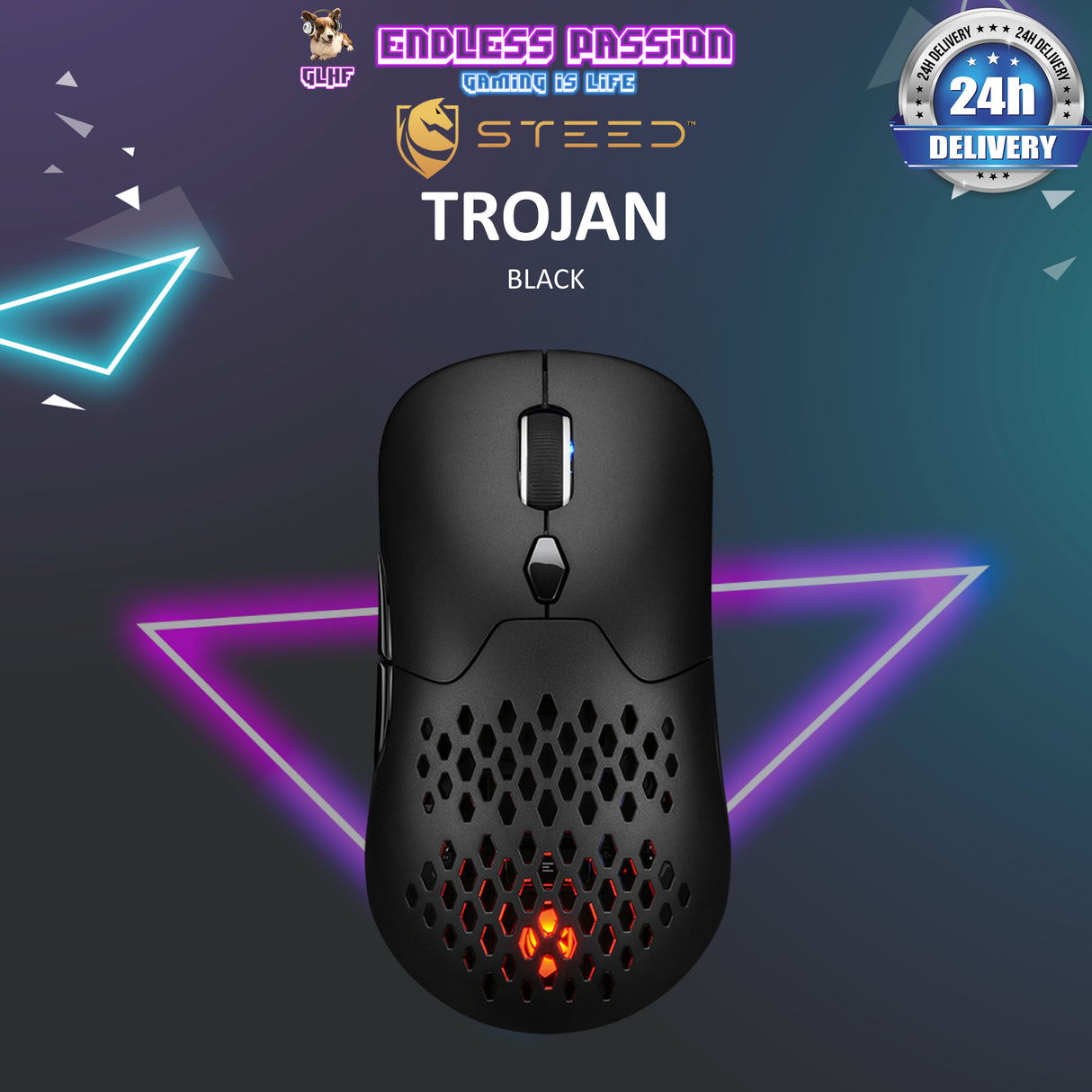 Steed Trojan Customisable TRI-Mode Gaming Mouse